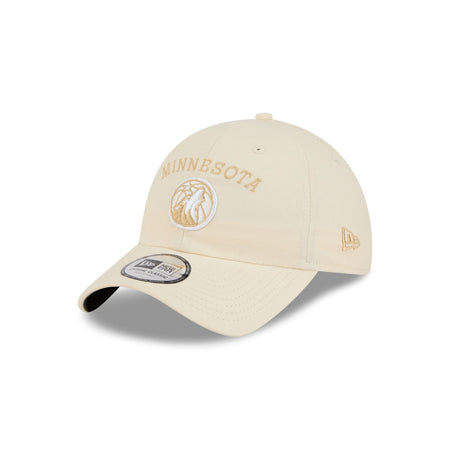 Minnesota Timberwolves Team Logo Cream Casual Classic Adjustable Hat