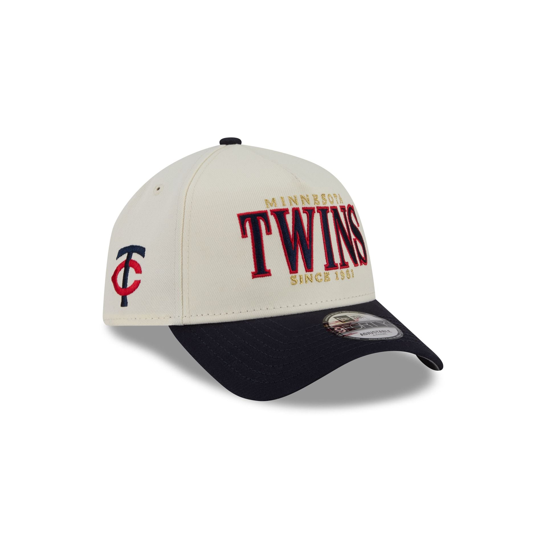 Minnesota Twins Opening Day Chrome White 9FORTY A-Frame Snapback