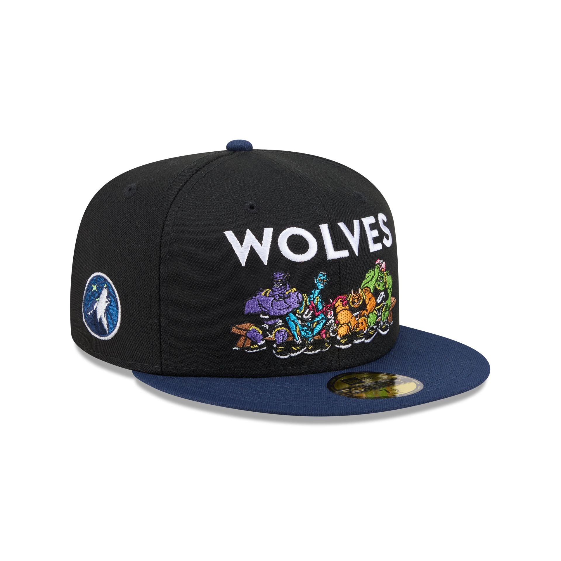 ★6点セット価格★ジャニーズWESTコラボグッズ ワールドカップバレー Space Jam x Minnesota Timberwolves Monstars Black 59FIFTY Fitted
