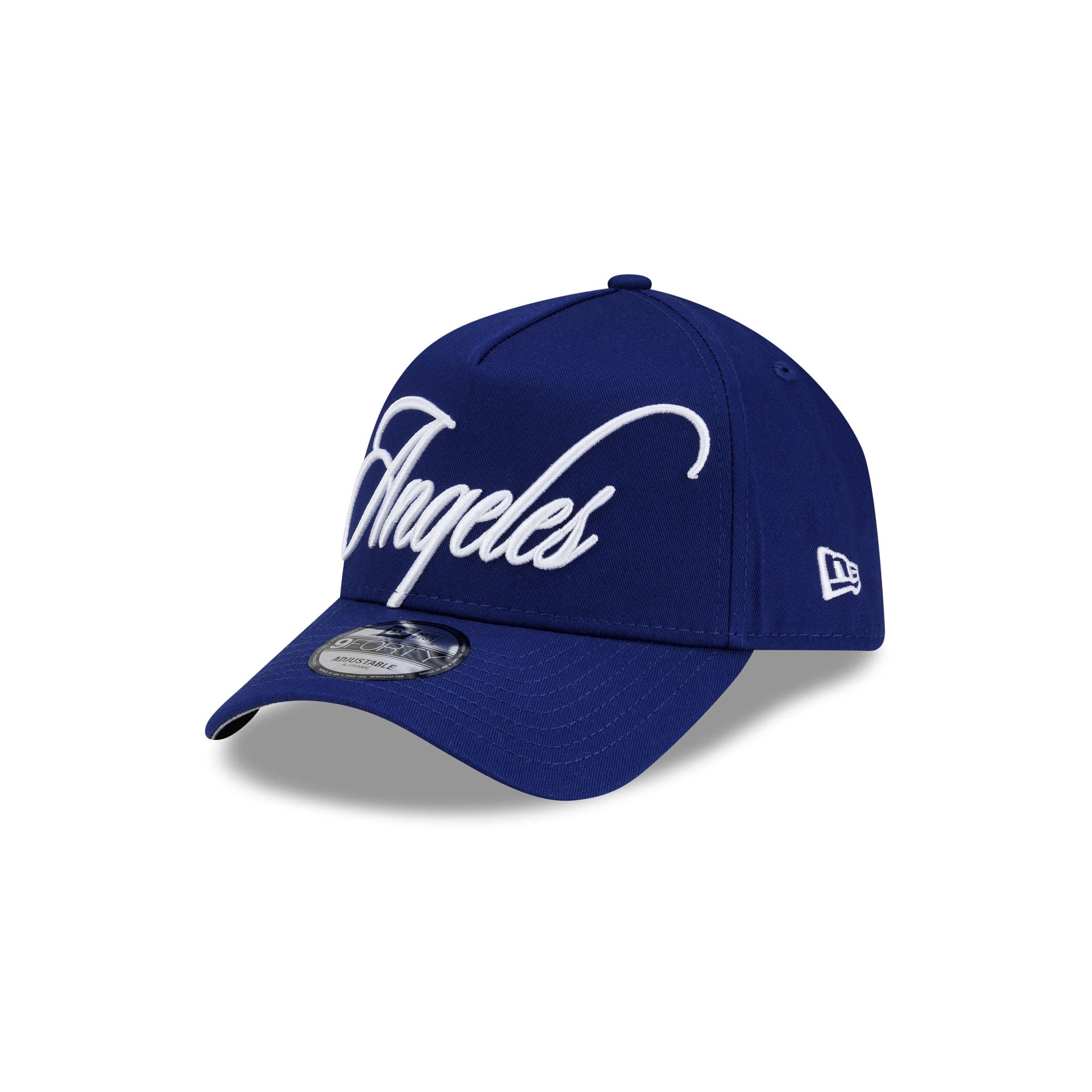 Los Angeles Dodgers Calligraphic 9FORTY A-Frame Snapback Hat – New