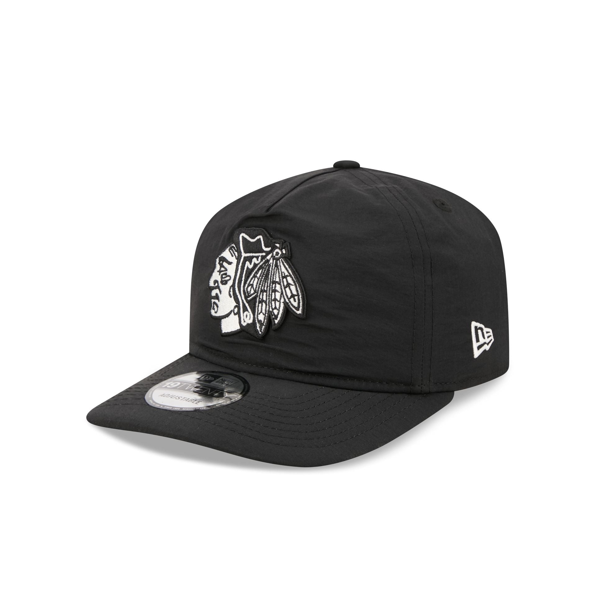 Chicago Blackhawks Black Nylon 19TWENTY Adjustable Hat – New Era Cap