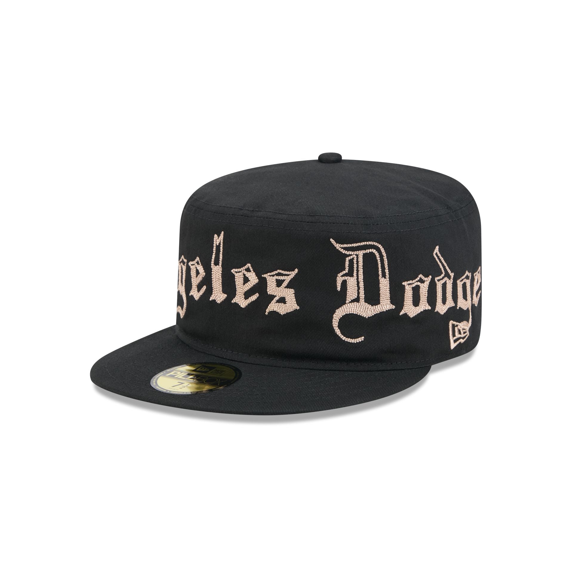 Los Angeles Dodgers Gothic Lettering Pillbox Hat – New Era Cap