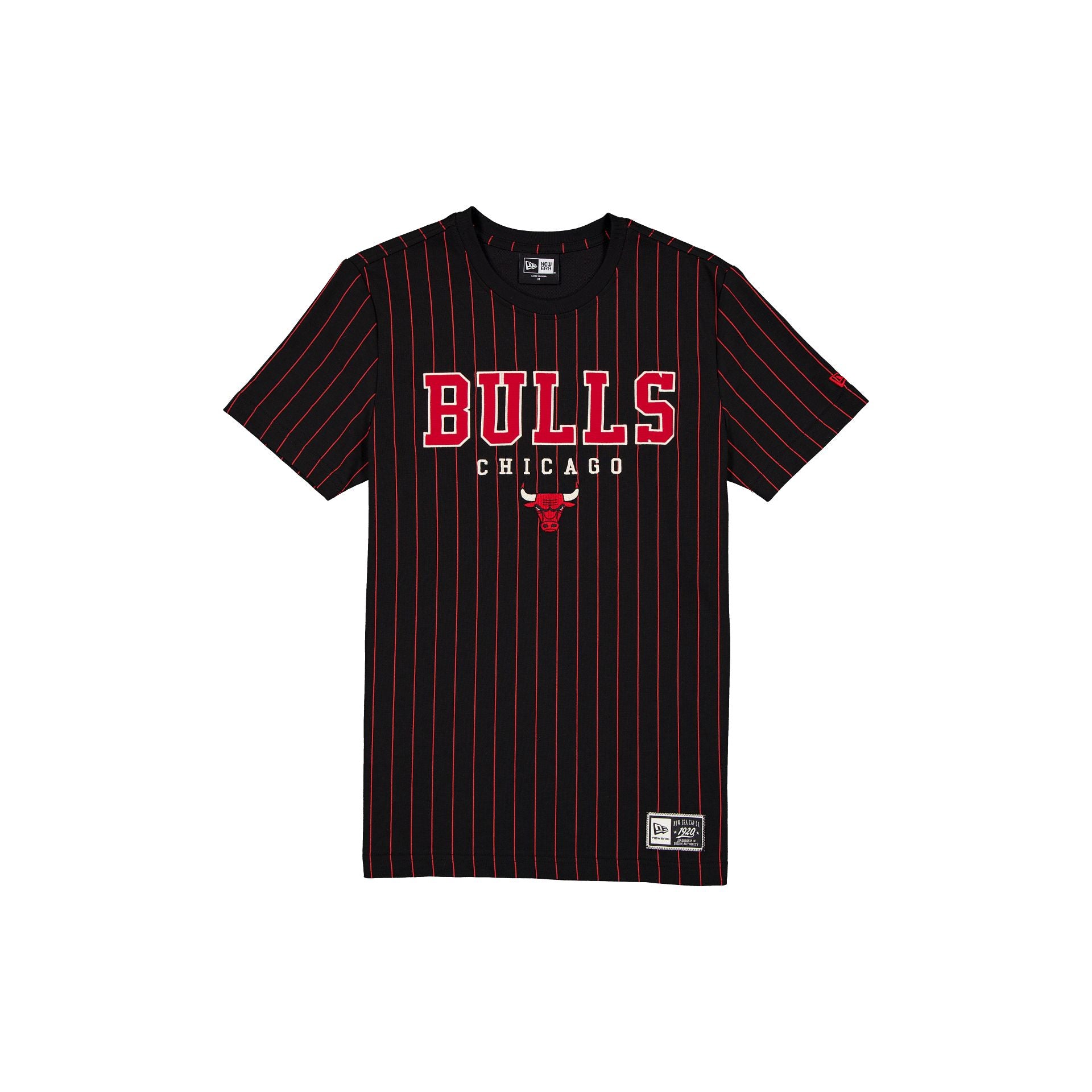 Chicago Bulls Throwback Pinstripe Varsity T-Shirt – New Era Cap