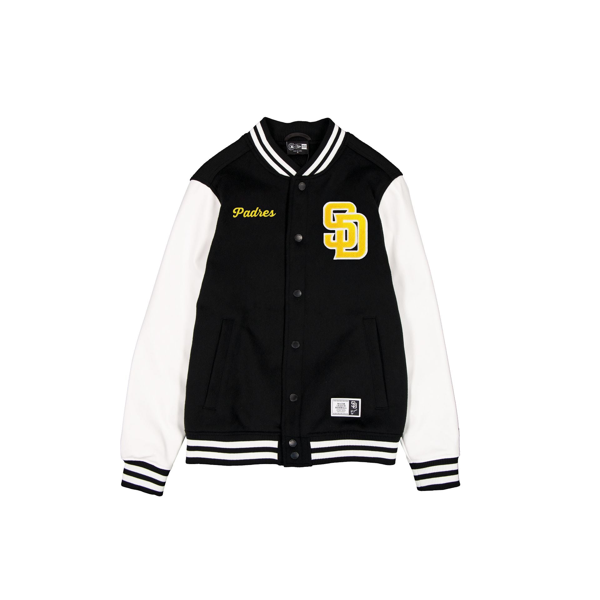San Diego Padres Black & White Varsity Jacket – New Era Cap