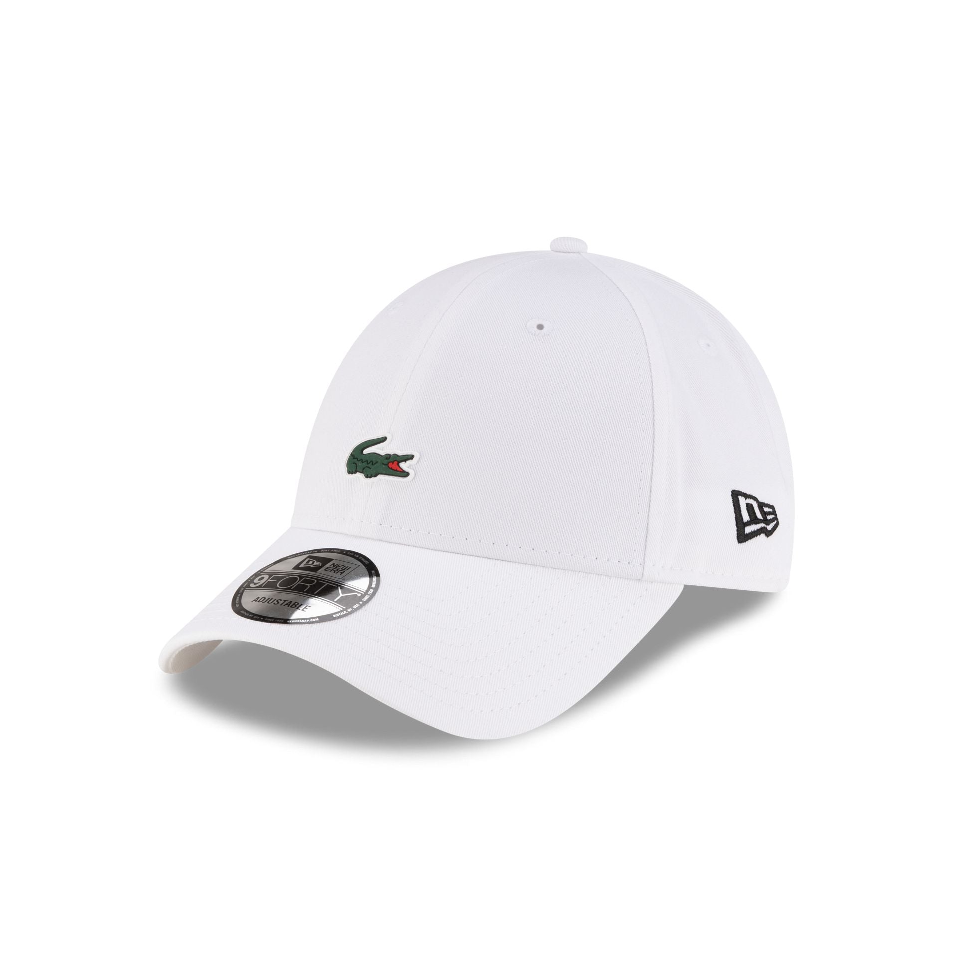 New Era Cap x Lacoste Optic White 9FORTY Adjustable Hat