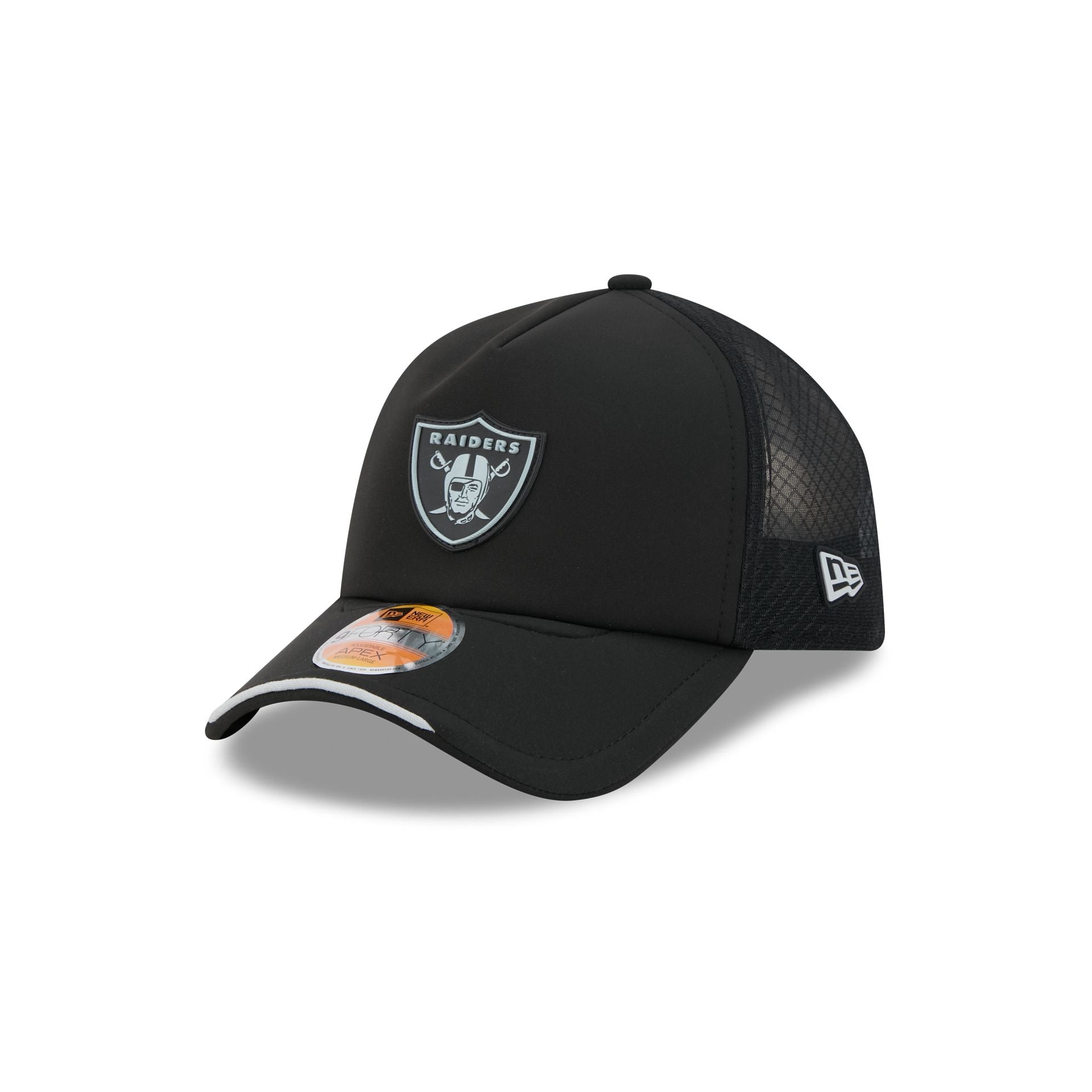 Las Vegas Raiders 2026 Sideline 9FORTY APEX Trucker Hat – New Era Cap