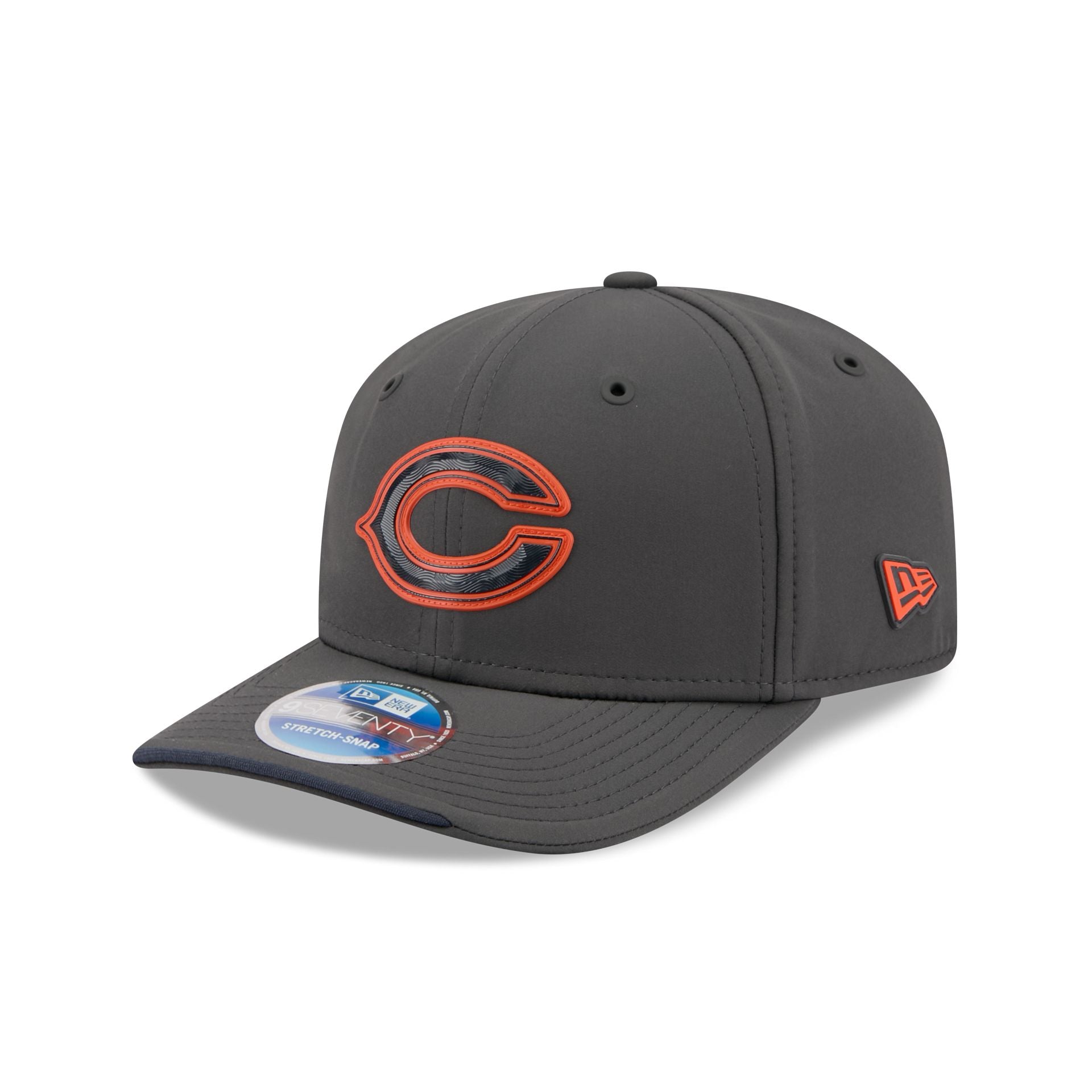 Chicago Bears 2026 Sideline Cold Weather 9SEVENTY Stretch-Snap Hat