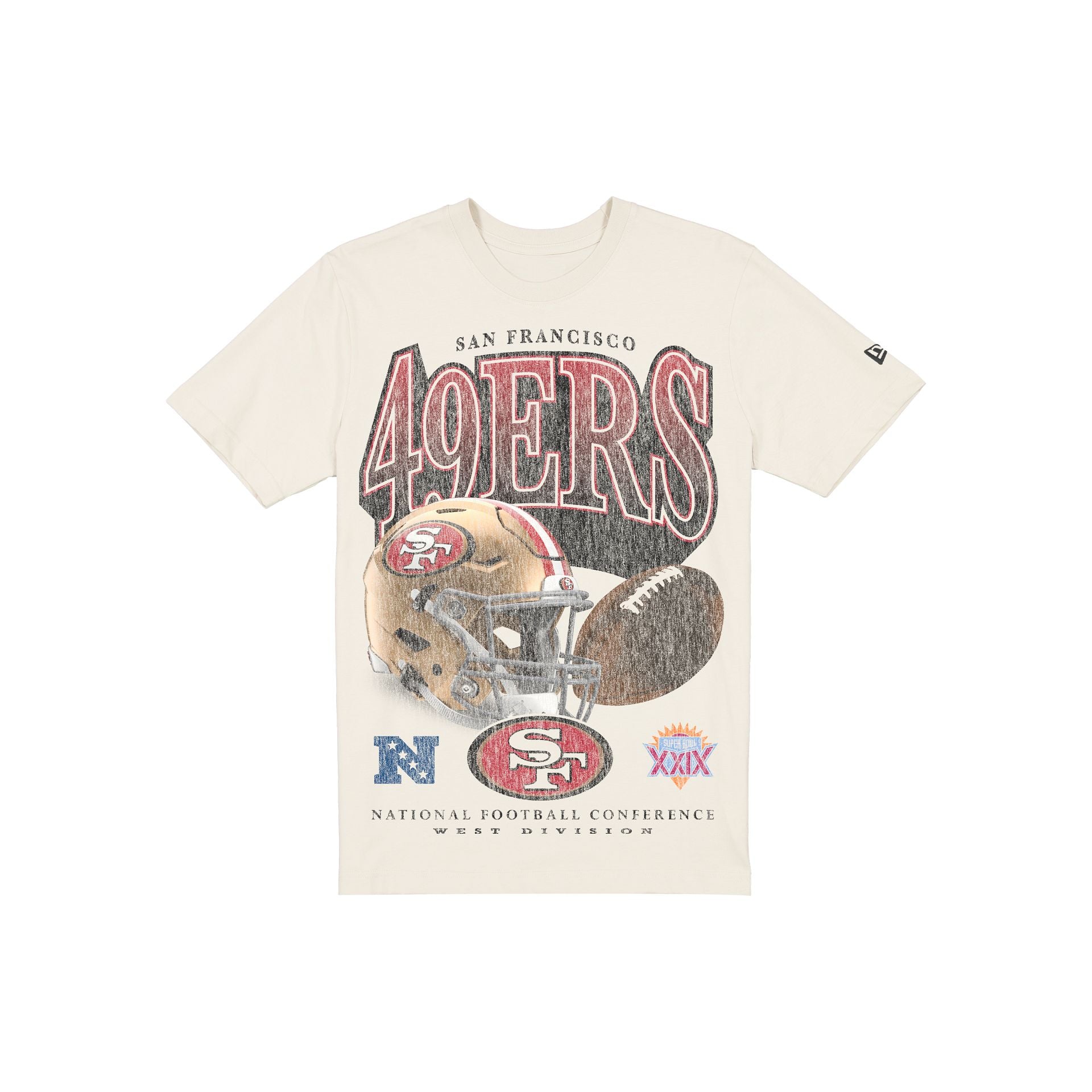 San Francisco 49ers Sport Classics Distressed Print Chrome T-Shirt