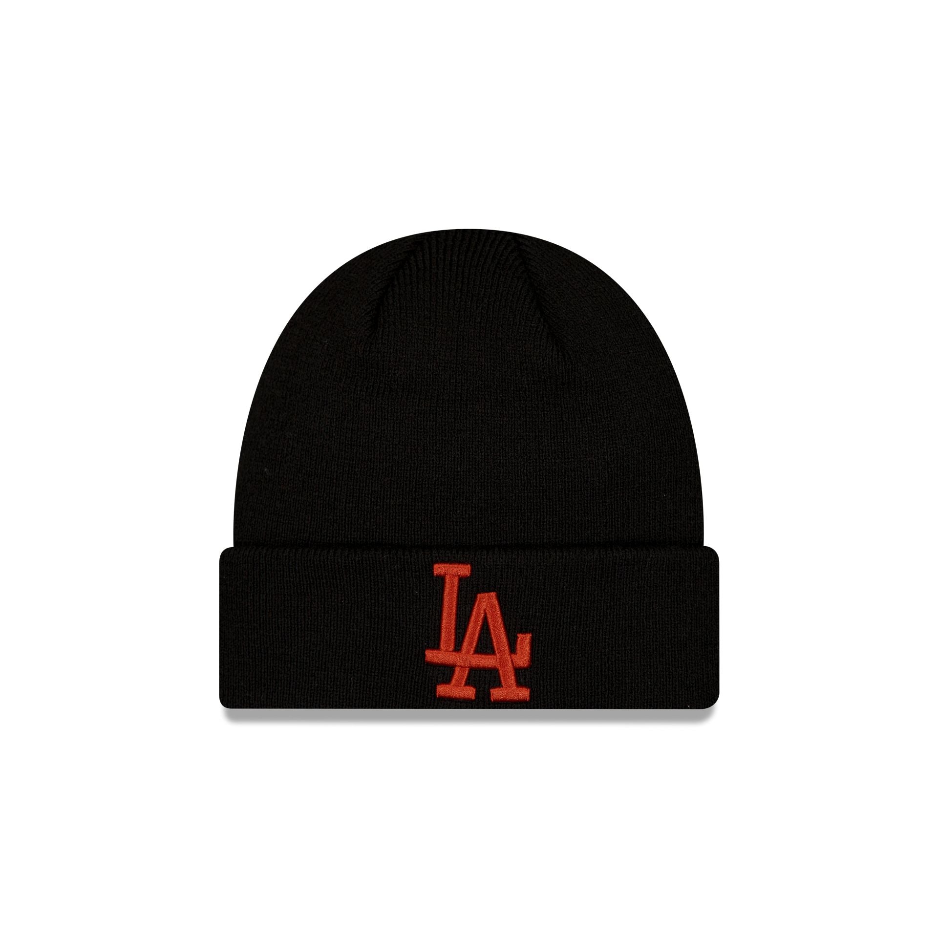Los Angeles Dodgers League Essential Orange Logo Beanie Hat – New