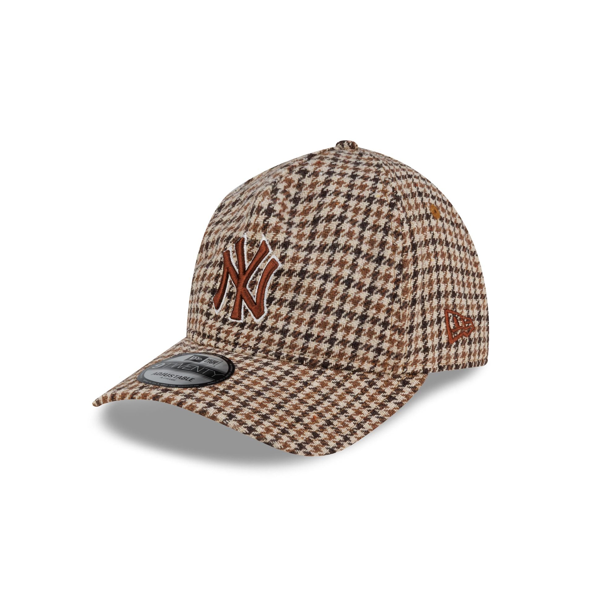 New York Yankees Camel Check 9TWENTY A-Frame Adjustable Hat – New