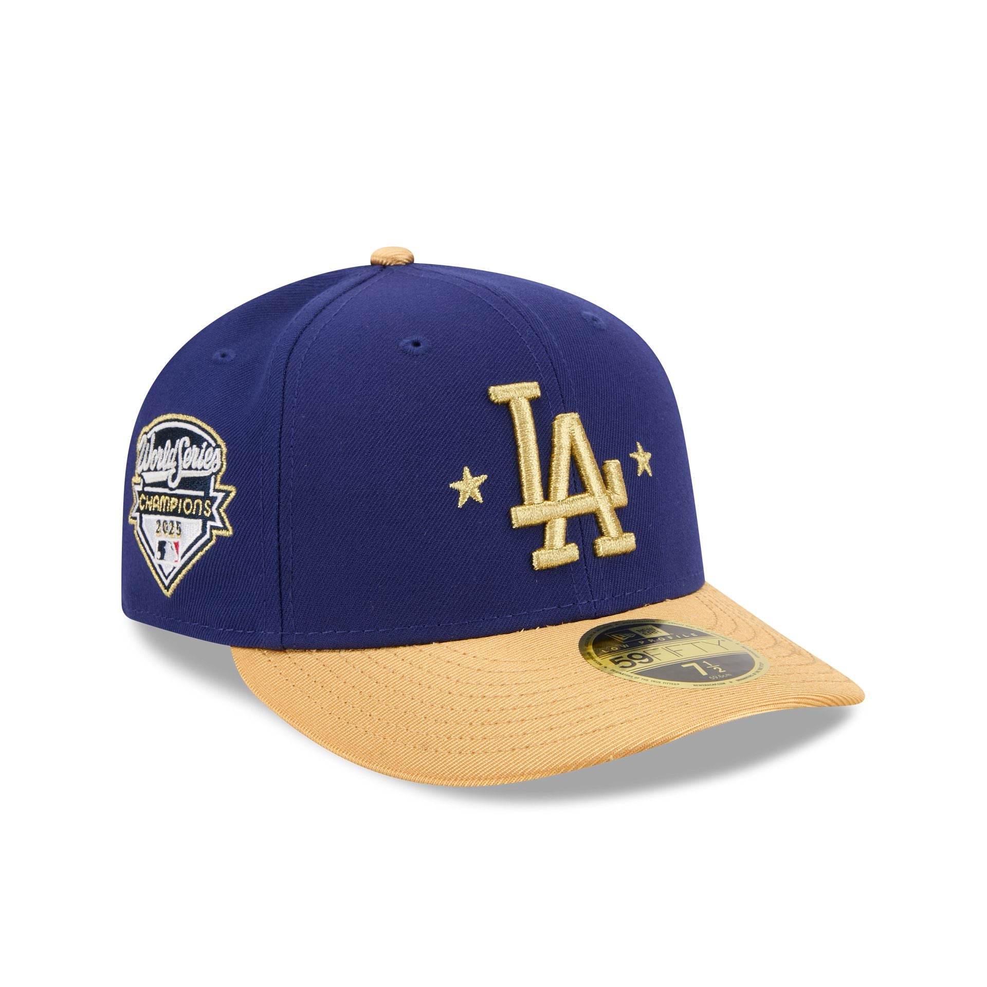 記念グッズ Dodgers Low Profile 59fifty World Series Los Angeles Dodgers Gold 2025 World Series Champions Sidepatch Low