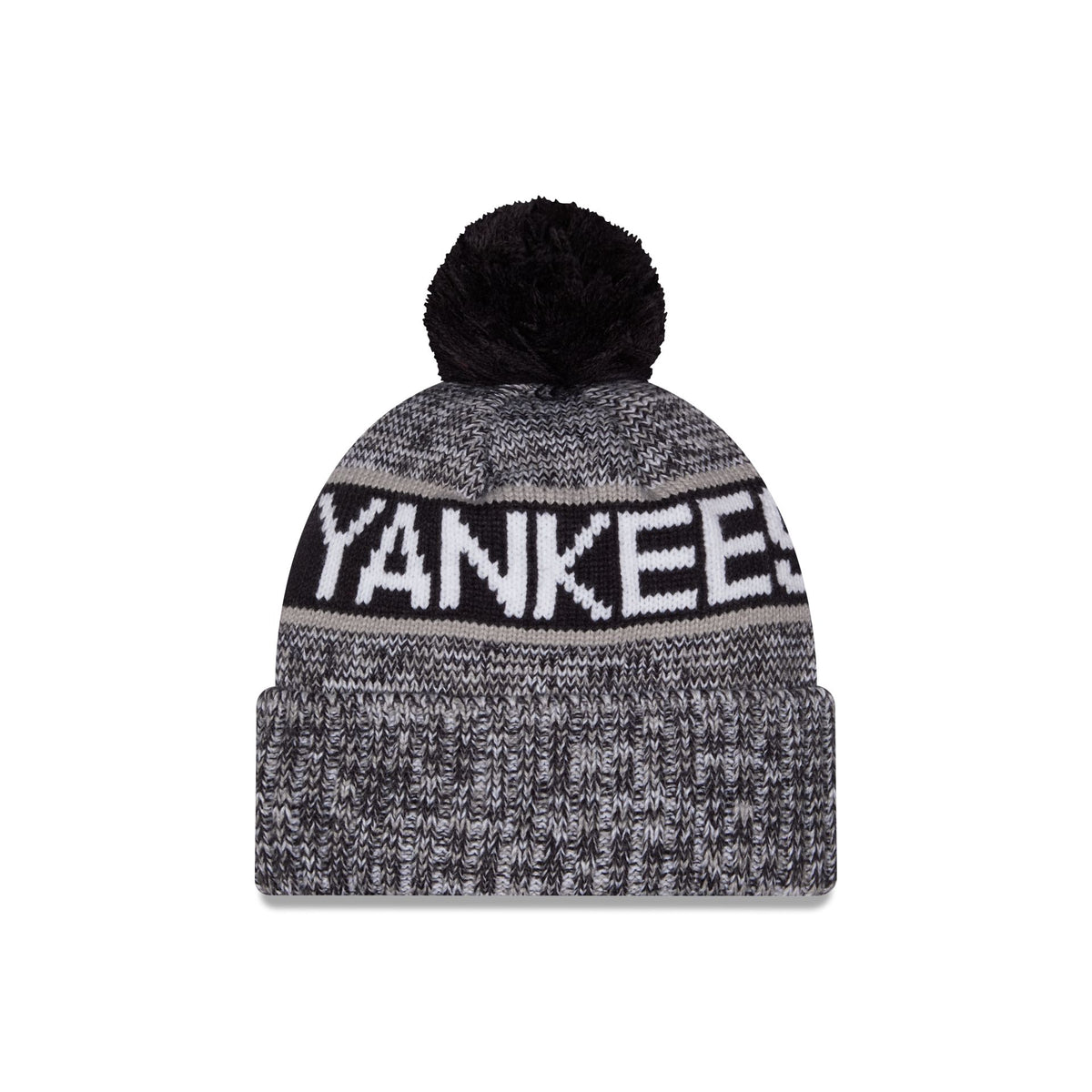 New York Yankees Tri Color Pom Knit Hat
