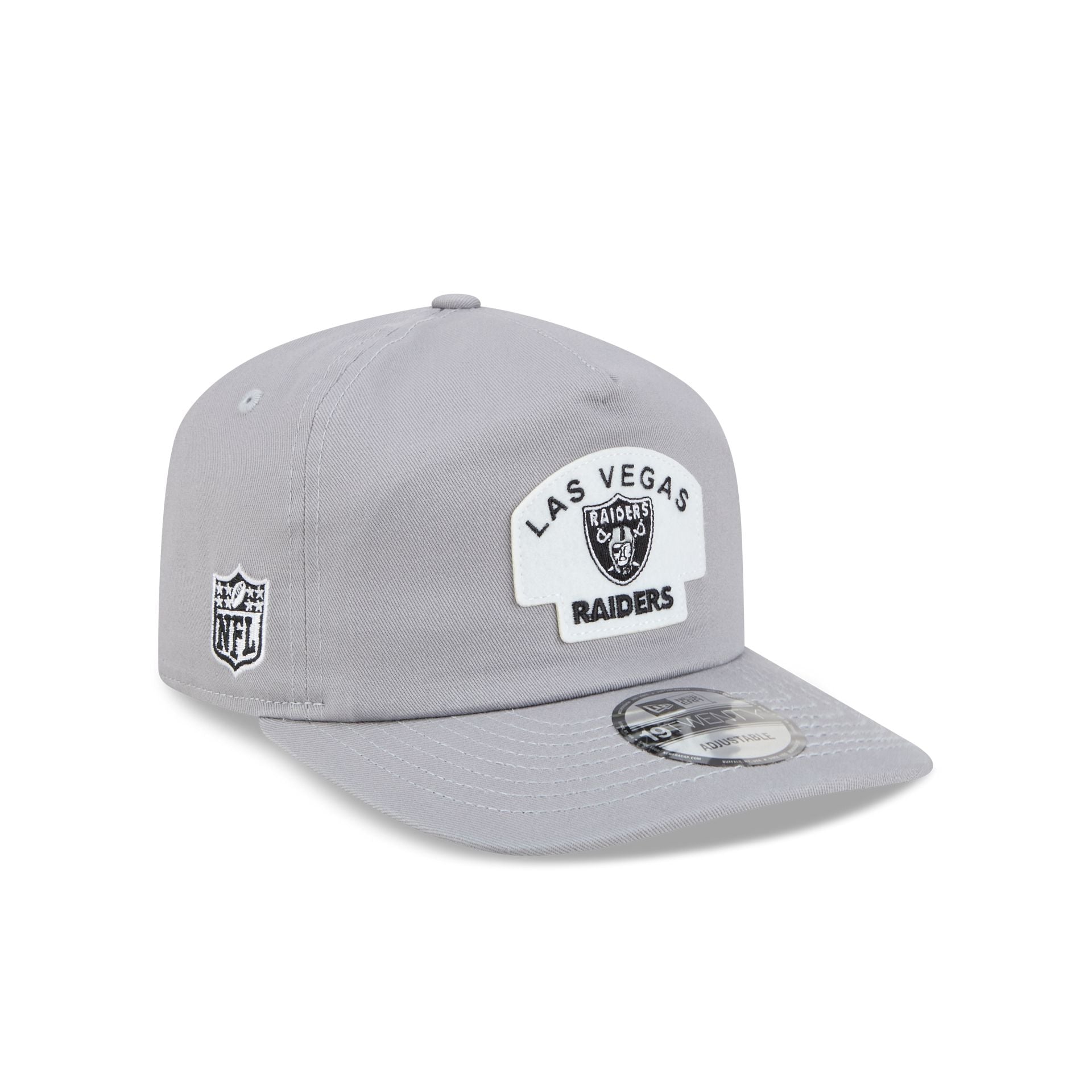 Las Vegas Raiders Felt Patch Gray 19TWENTY Snapback Hat – New Era Cap
