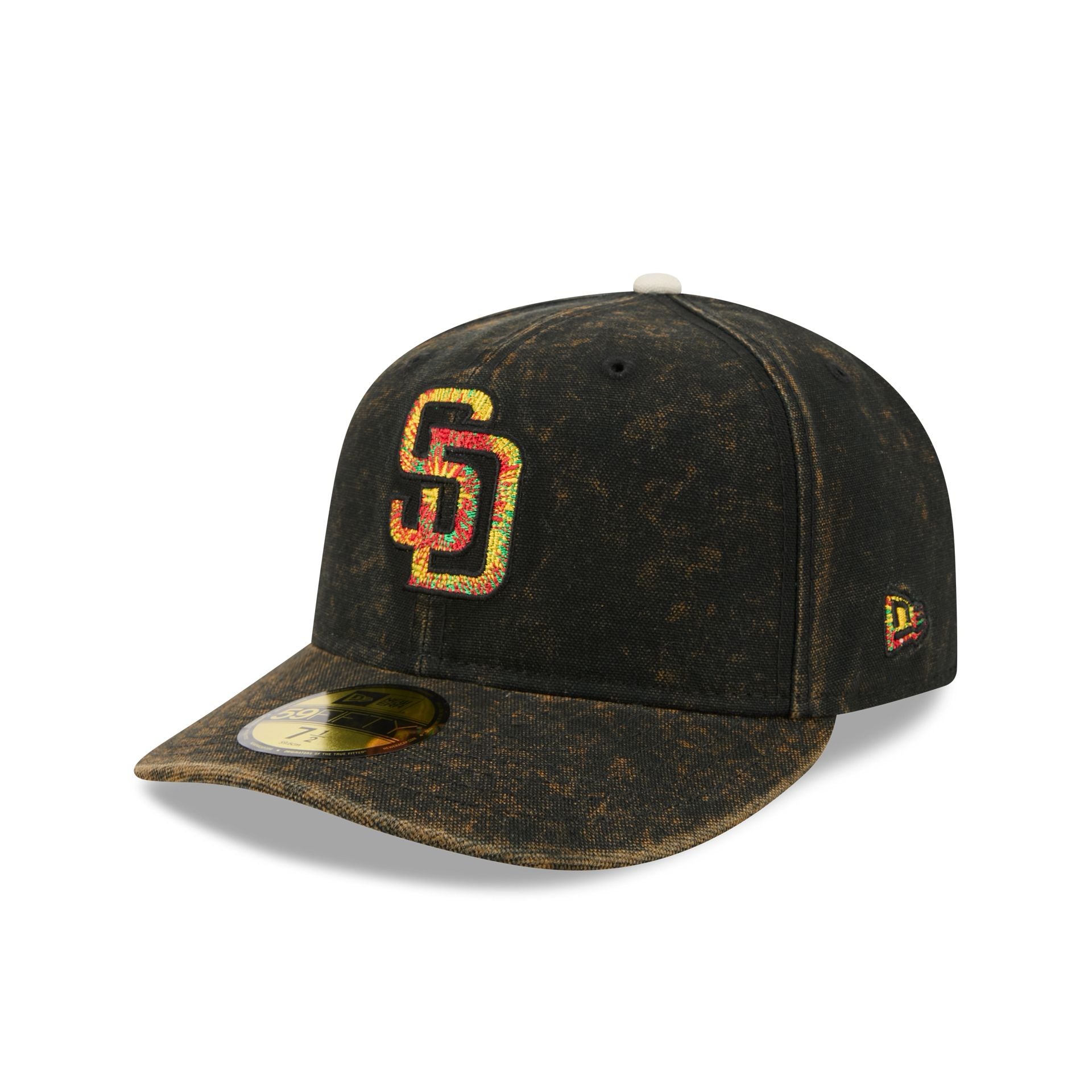 Just Caps Tie Dye Logo San Diego Padres 59FIFTY Fitted Hat – New