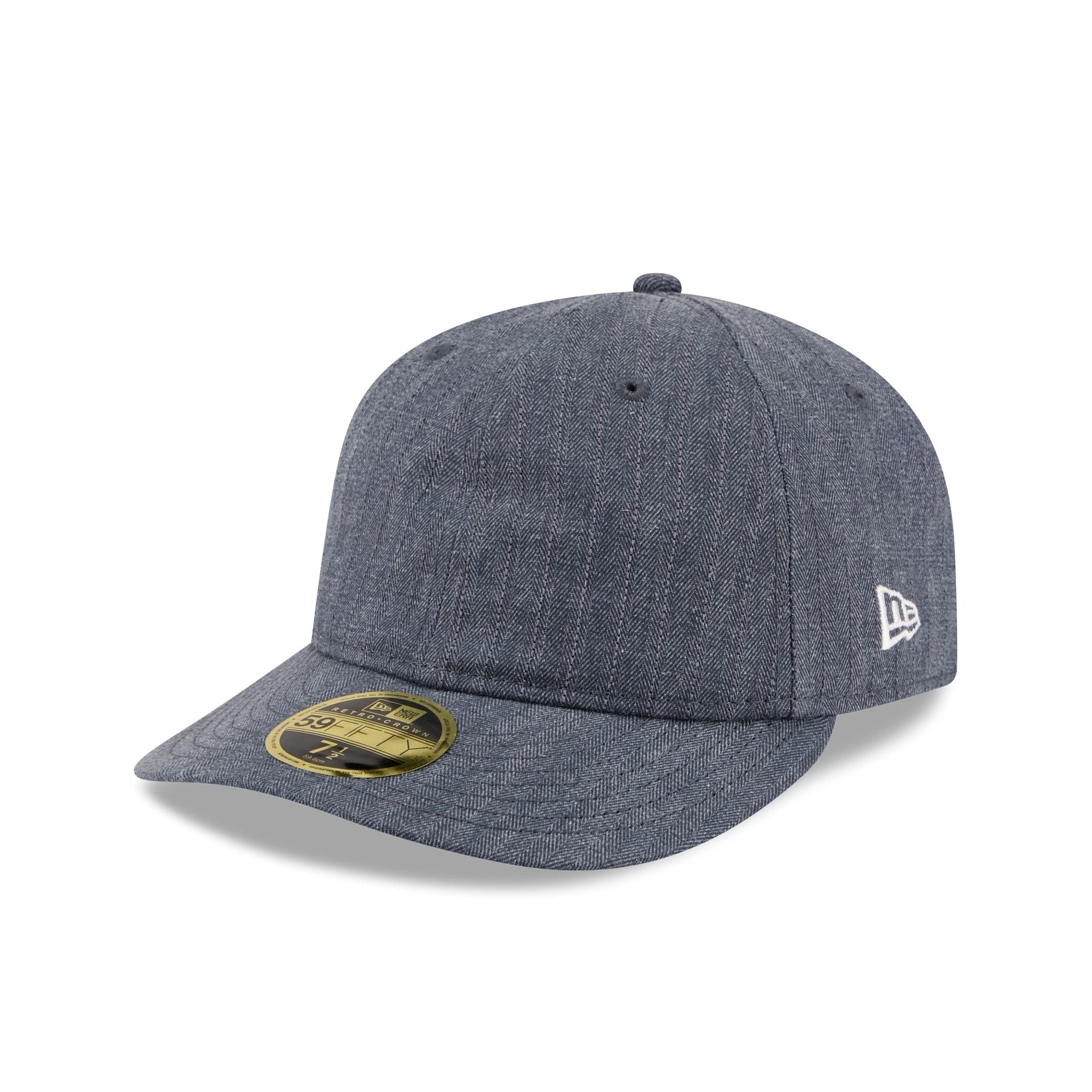 New Era Cap Herringbone Slate Retro Crown 59FIFTY Fitted Hat