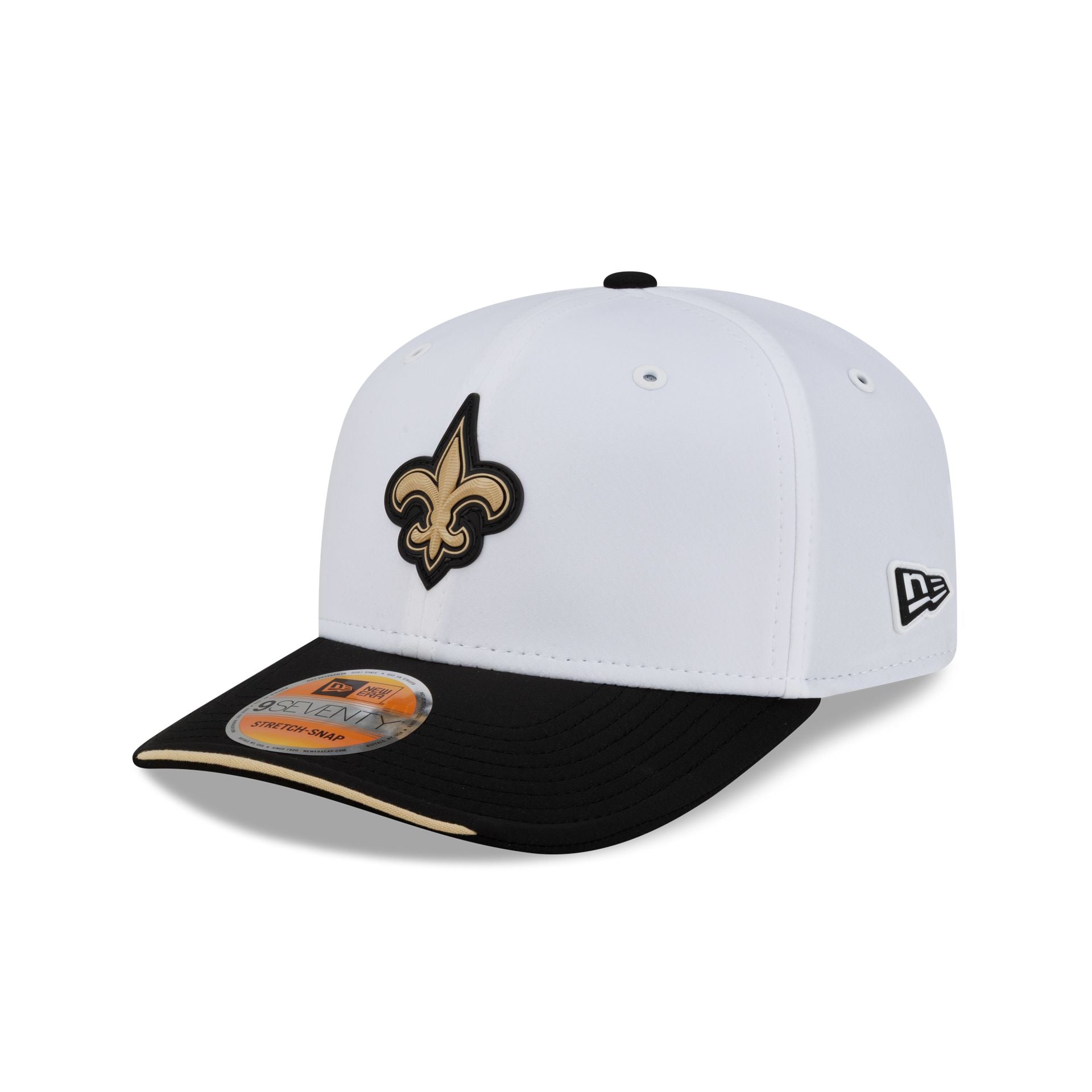 New Orleans Saints 2026 Sideline White 9SEVENTY Stretch-Snap Hat