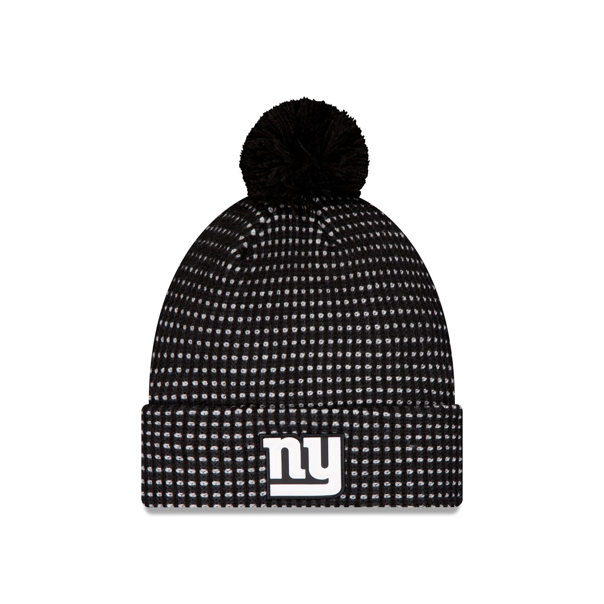 New York Giants 2026 Sideline Cold Weather Black Pom Knit Hat