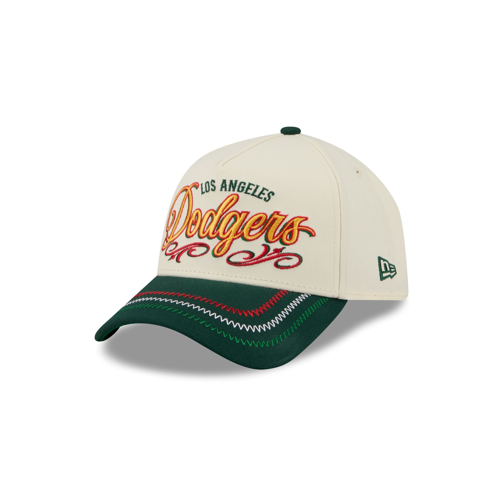 FIVE-O キャップ＆バッジ Mitchell & Ness Los Angeles Dodgers 'Olive Cargos' Pro Pinch