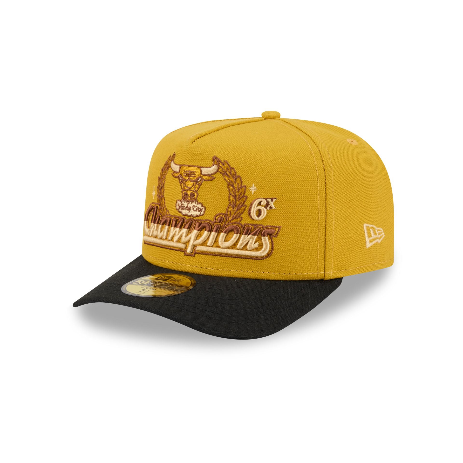 Just Caps Hardwood Classics Trophy Yellow Chicago Bulls 59FIFTY A