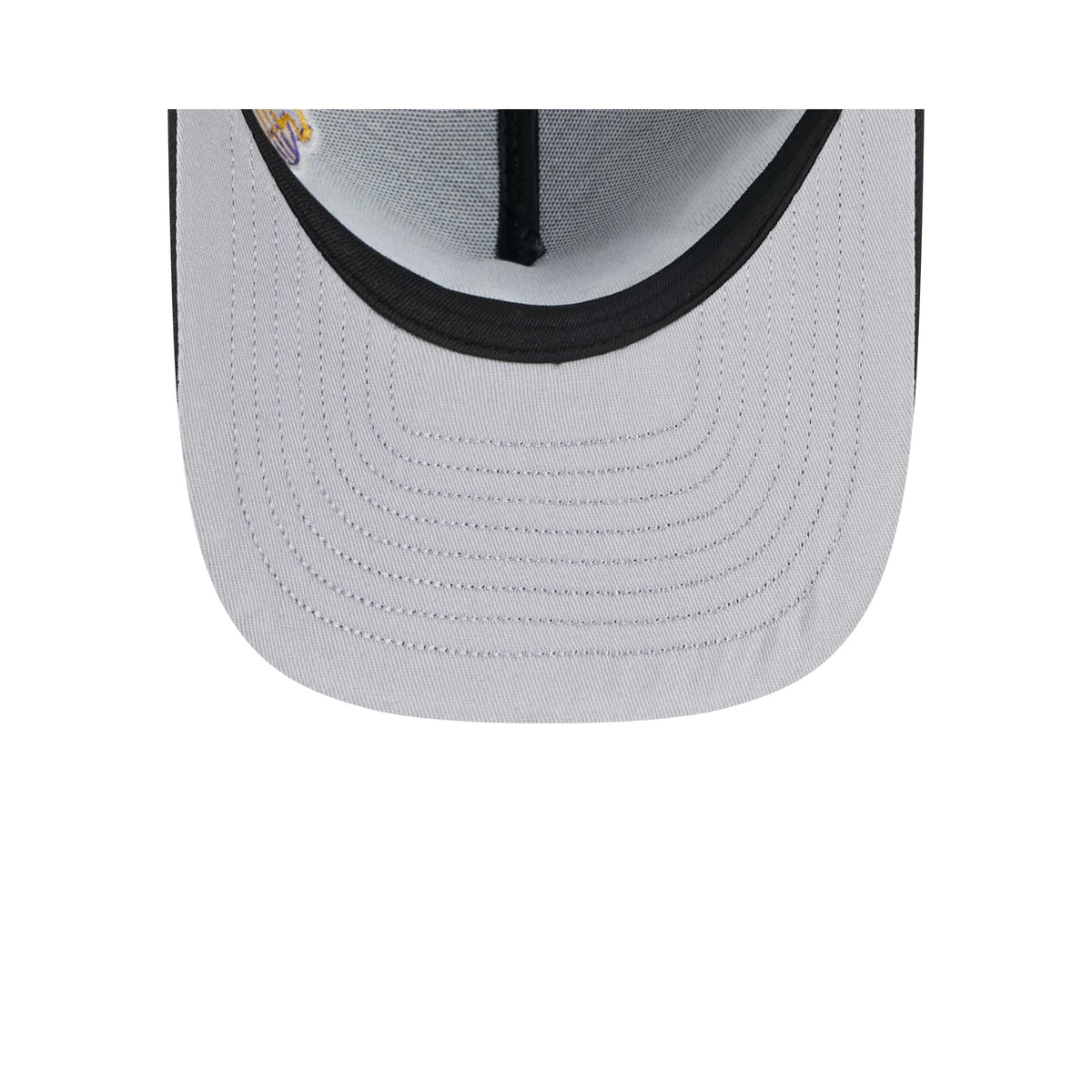 Los Angeles Lakers Hardwood Classics Patched Black 9FIFTY A-Frame Snapback Hat