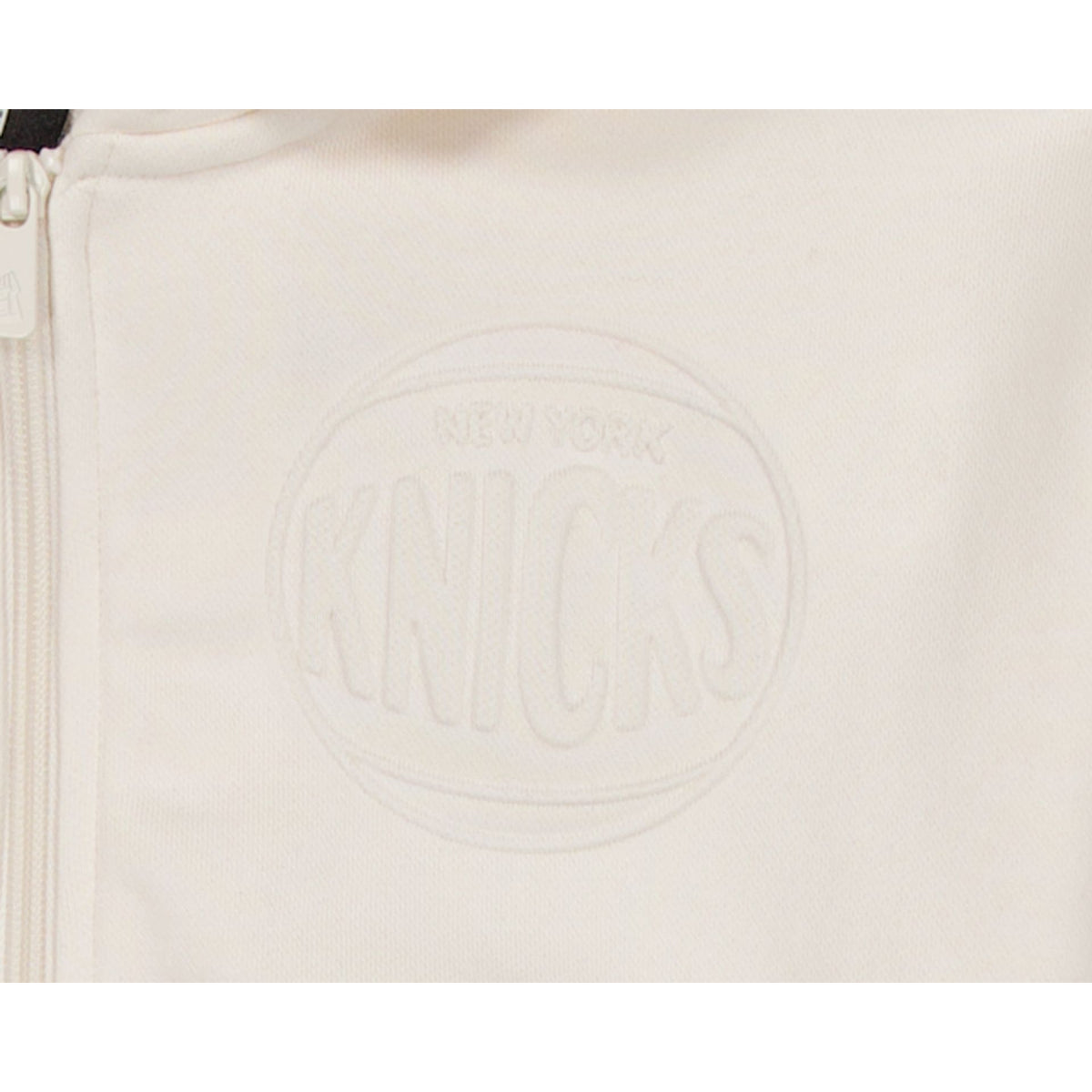 New York Knicks Sport Classics Embossed Women's Cropped Zip-Up Hoodie