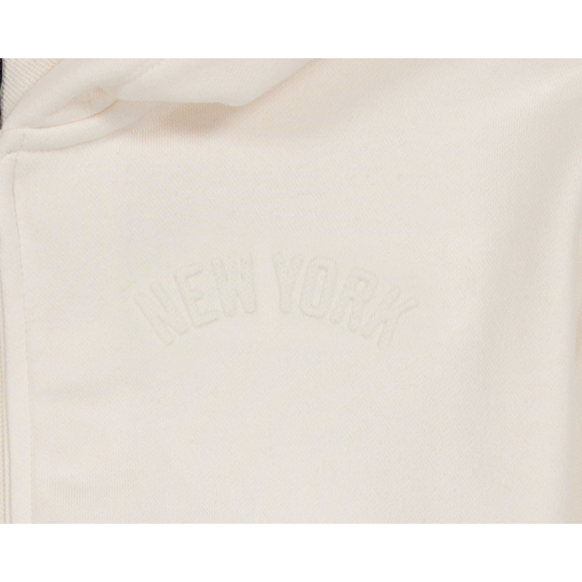New York Yankees Sport Classics Embossed Women's Cropped Zip-Up Hoodie