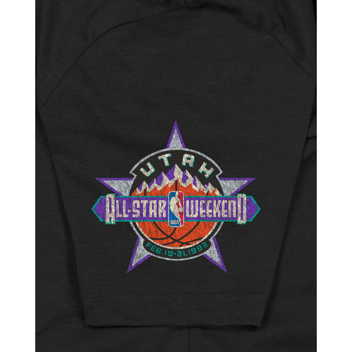 Utah Jazz Hardwood Classics Black T-Shirt