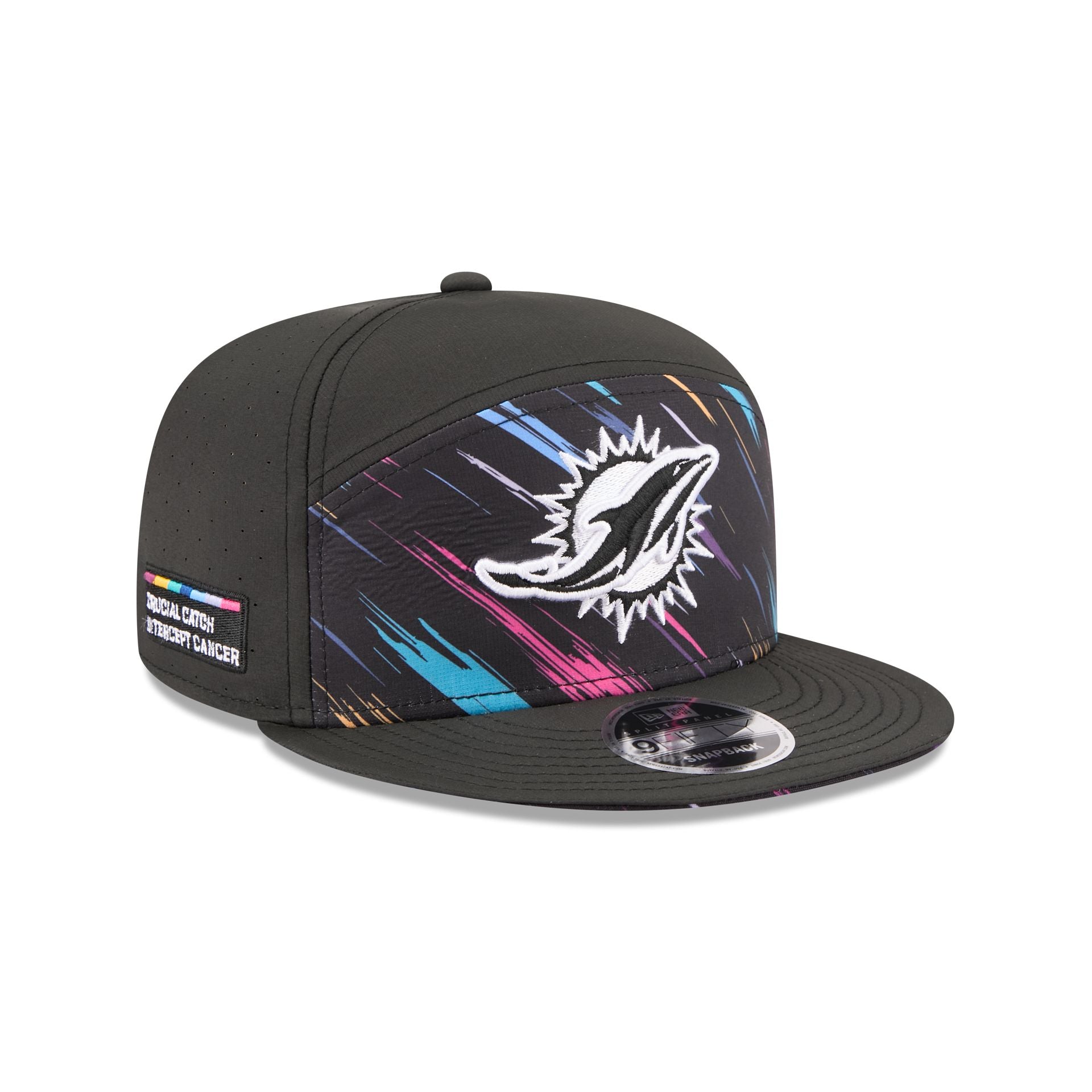 Miami Dolphins 2026 Crucial Catch Split Panel 9FIFTY Snapback Hat
