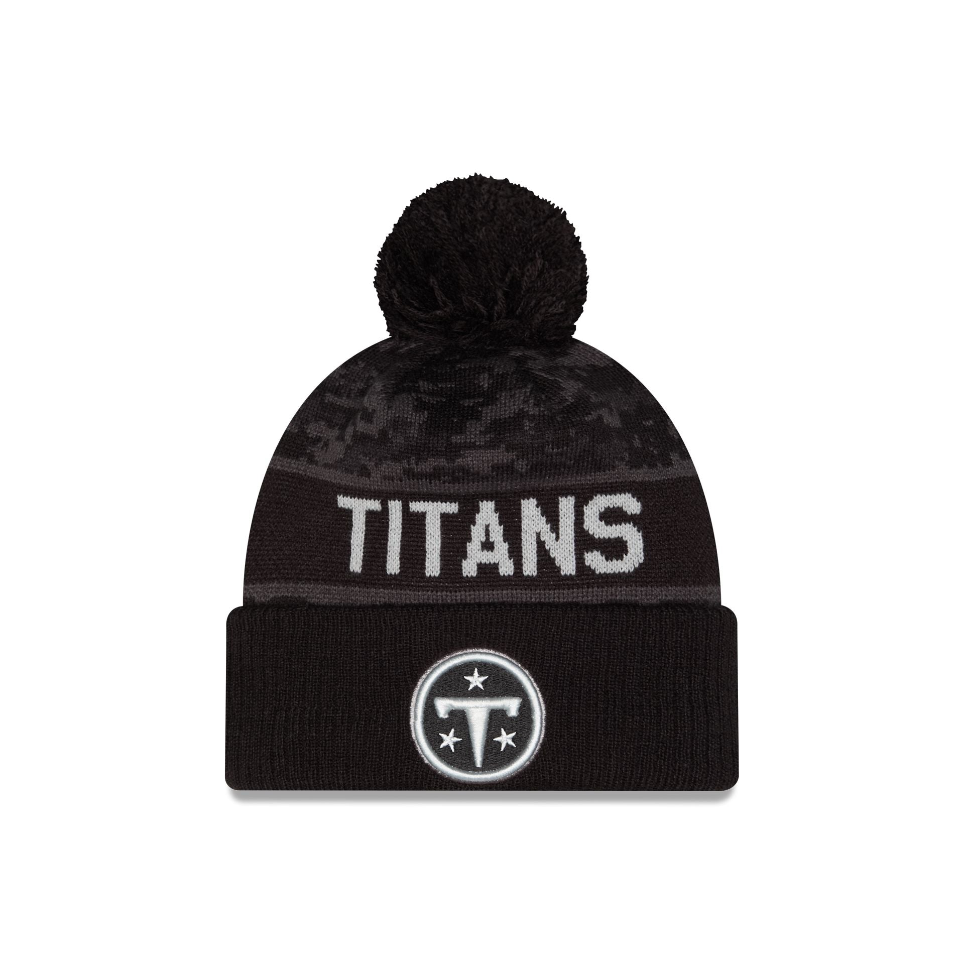 Tennessee Titans 2026 Salute to Service Pom Knit Hat – New Era Cap