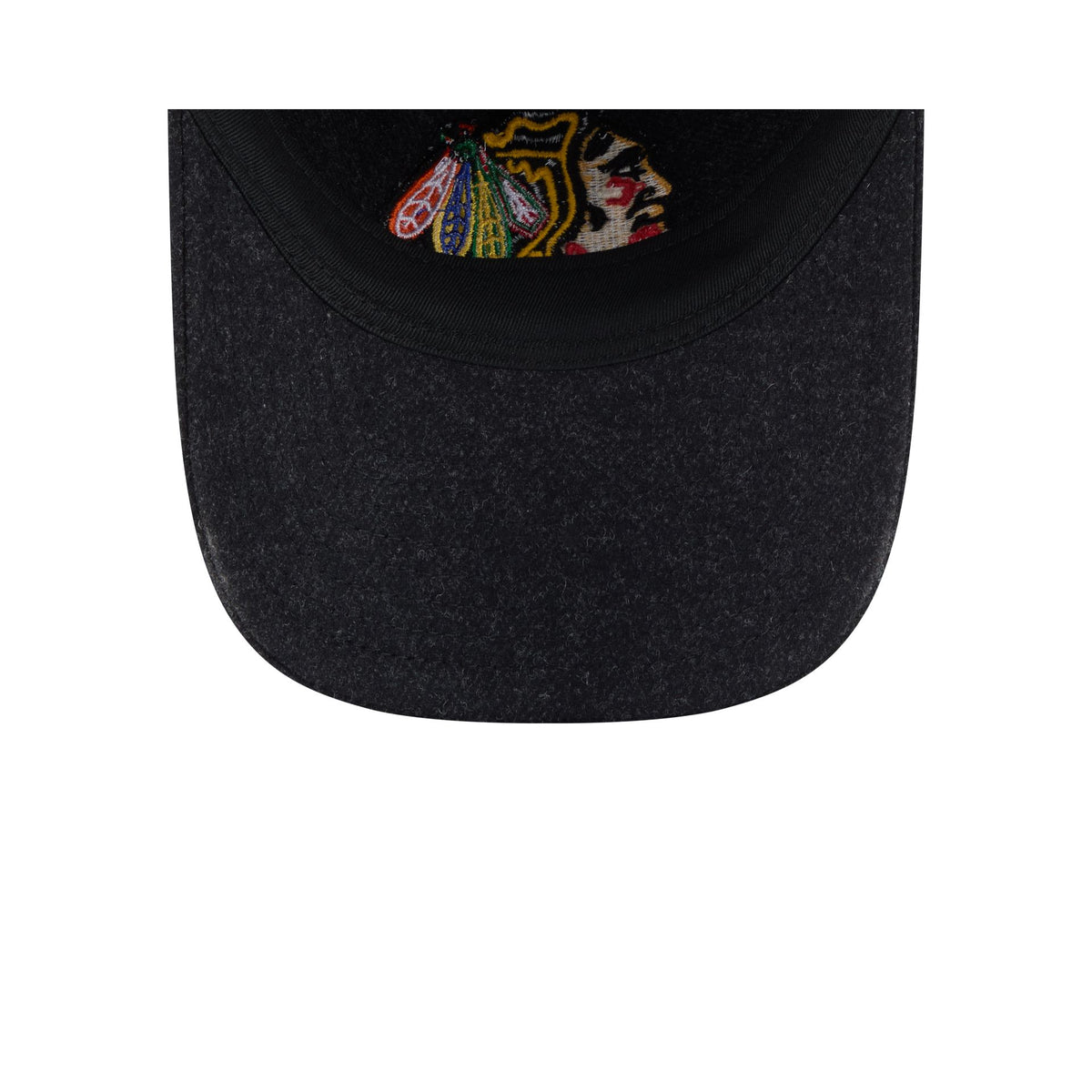 Chicago Blackhawks Black Wool 9TWENTY Adjustable Hat