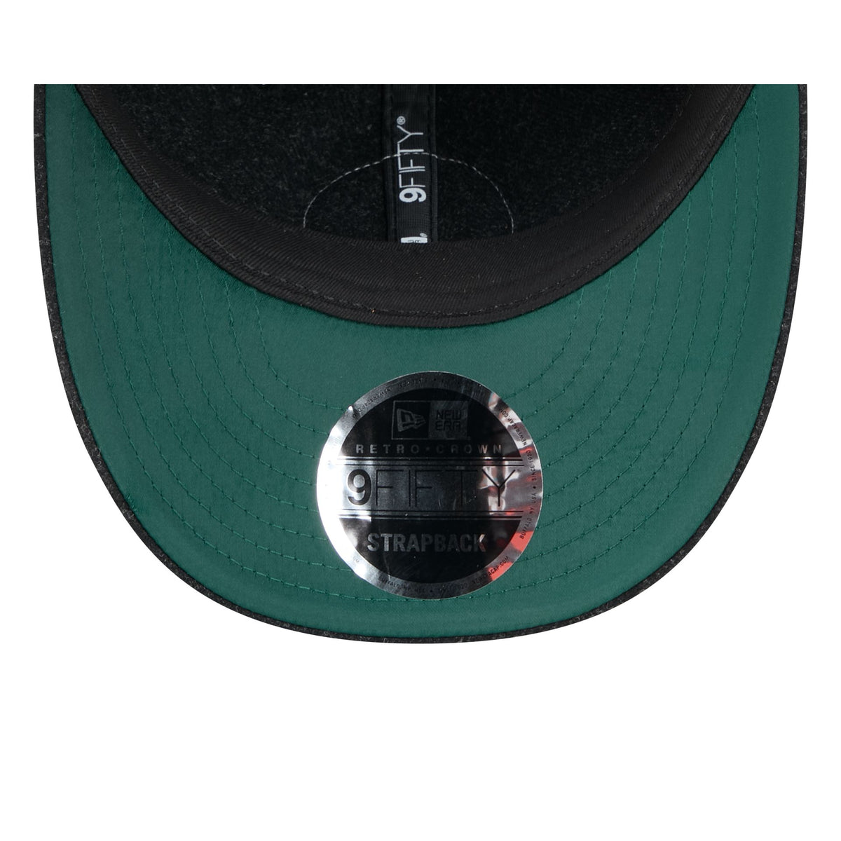 Chicago Blackhawks Black Wool Retro Crown 9FIFTY Adjustable Hat