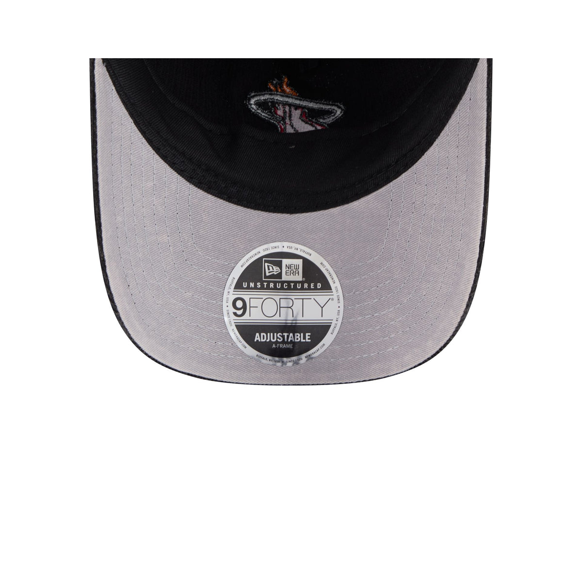 Miami Heat Washed Corduroy Sidepatch 9FORTY A-Frame Unstructured Snapback Hat