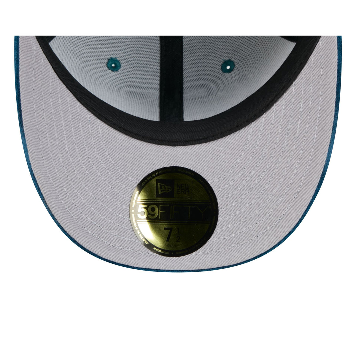 San Francisco 49ers Moon Brisbane Moss Blue Visor 59FIFTY Fitted Hat