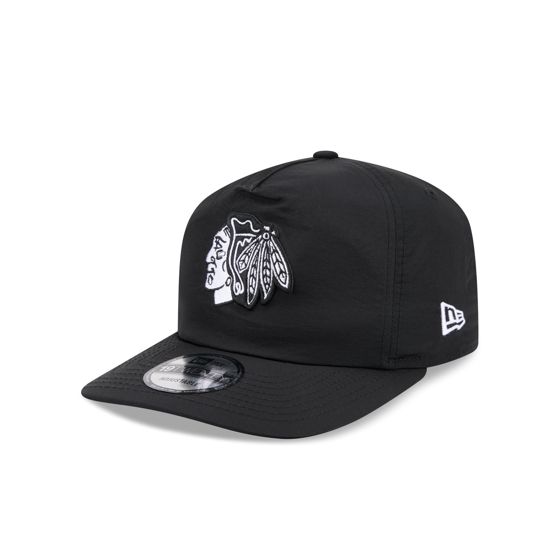 Chicago Blackhawks Nylon Black 19TWENTY Adjustable Hat – New Era Cap