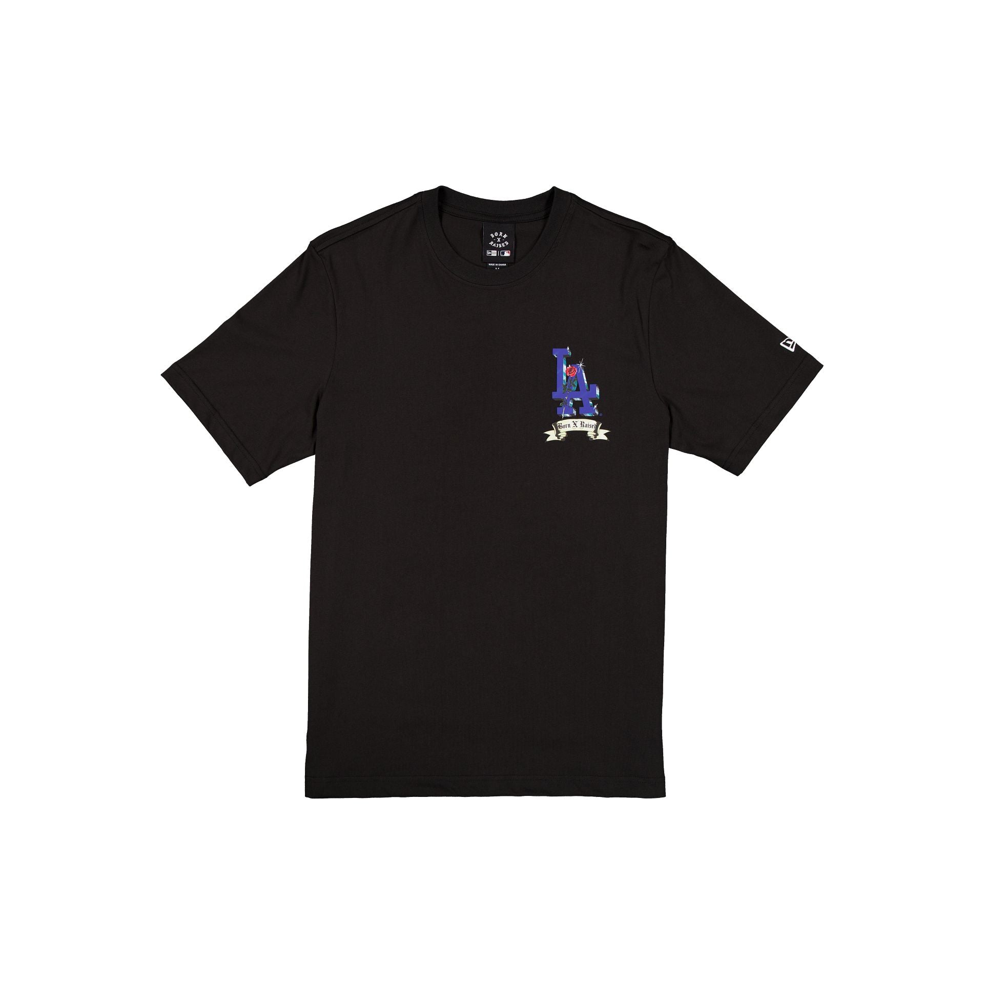 Born x Raised x Los Angeles Dodgers Rose Black T-Shirt – New Era Cap