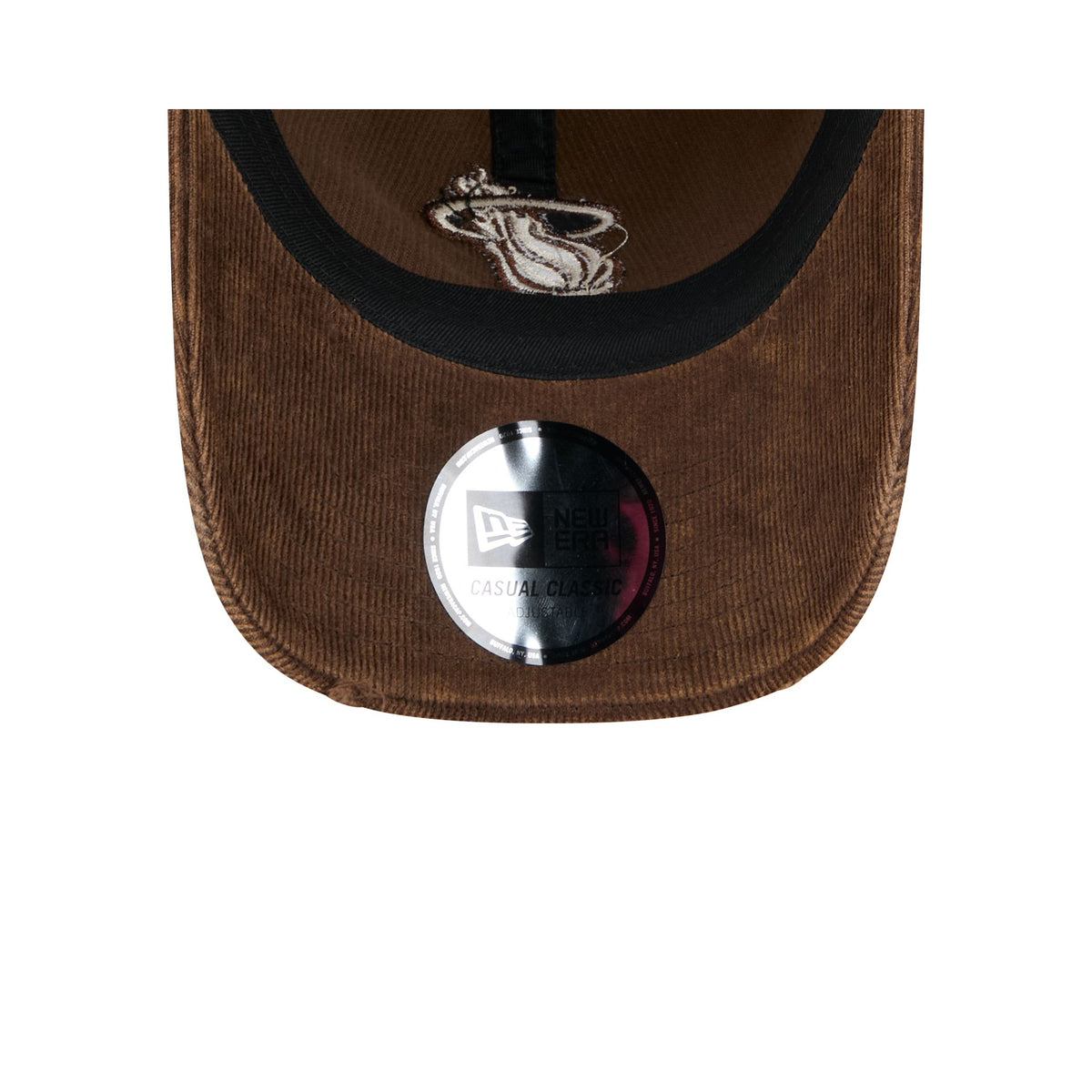 Miami Heat Washed Walnut Corduroy Casual Classic Adjustable Hat