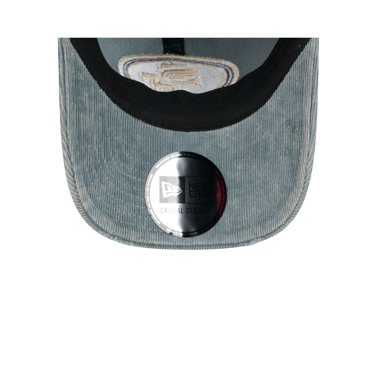San Francisco 49ers Washed Slate Blue Corduroy Casual Classic Adjustable Hat