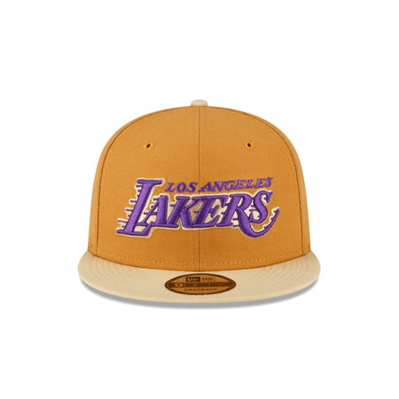Los Angeles Lakers Oatmeal 9FIFTY Snapback Hat