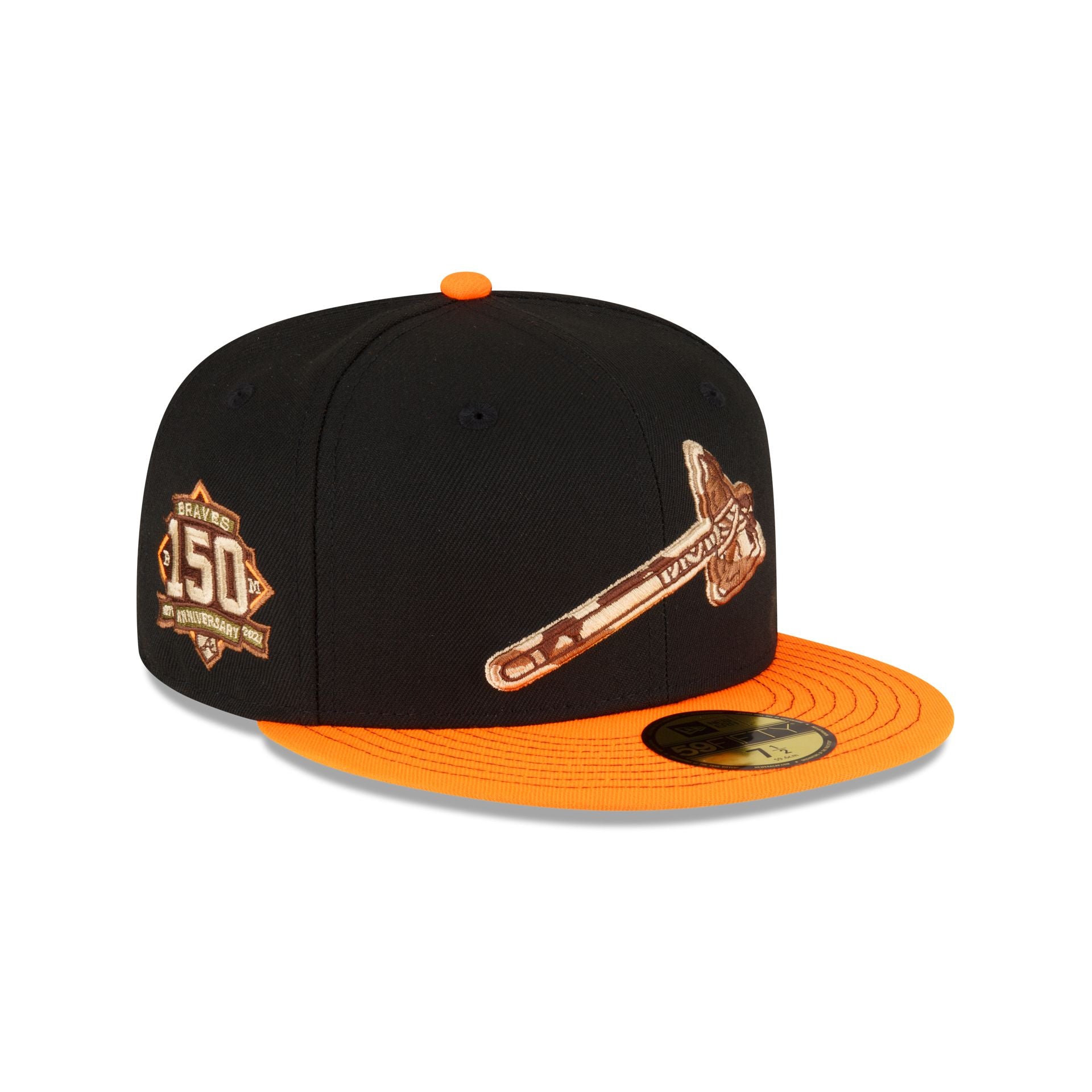 Just Caps Orange Visor Atlanta Braves 59FIFTY Fitted Hat – New Era Cap