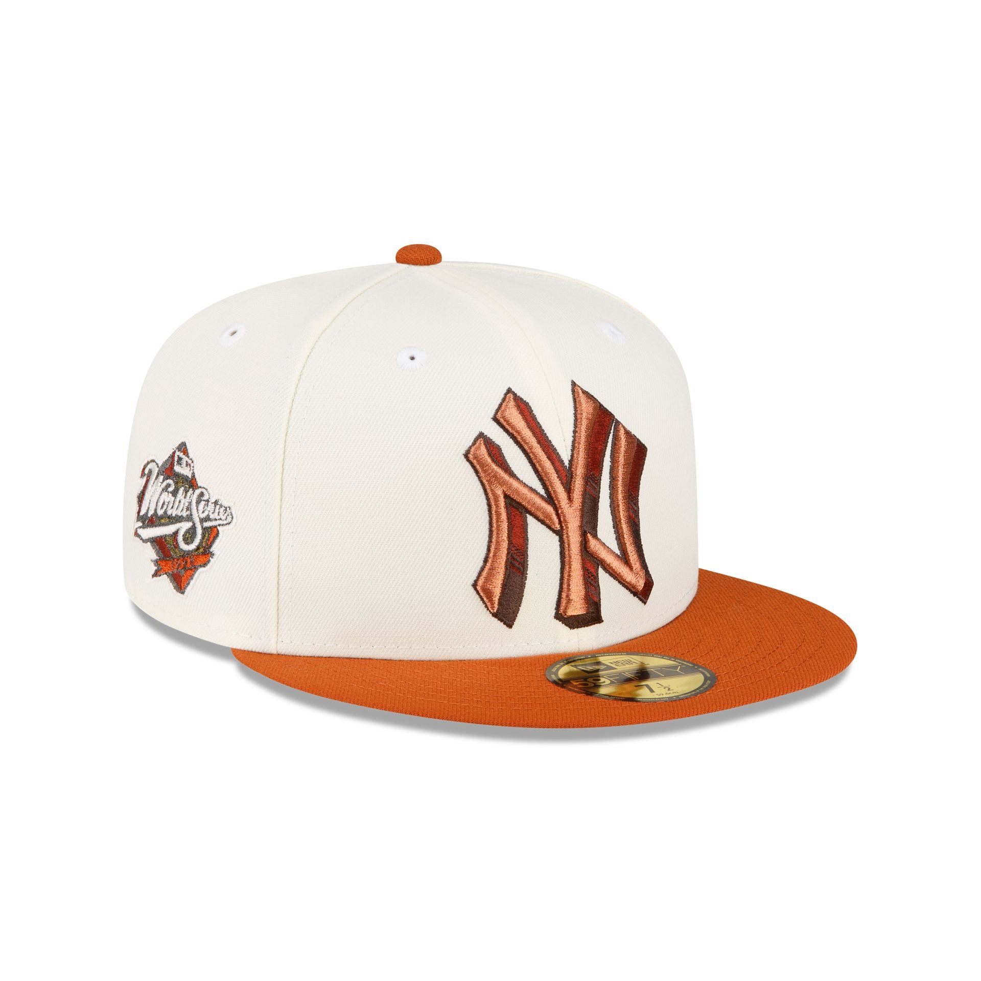 Orange Caps Cap York New New Yankees Era Rust Fitted Hat 59FIFTY Just –