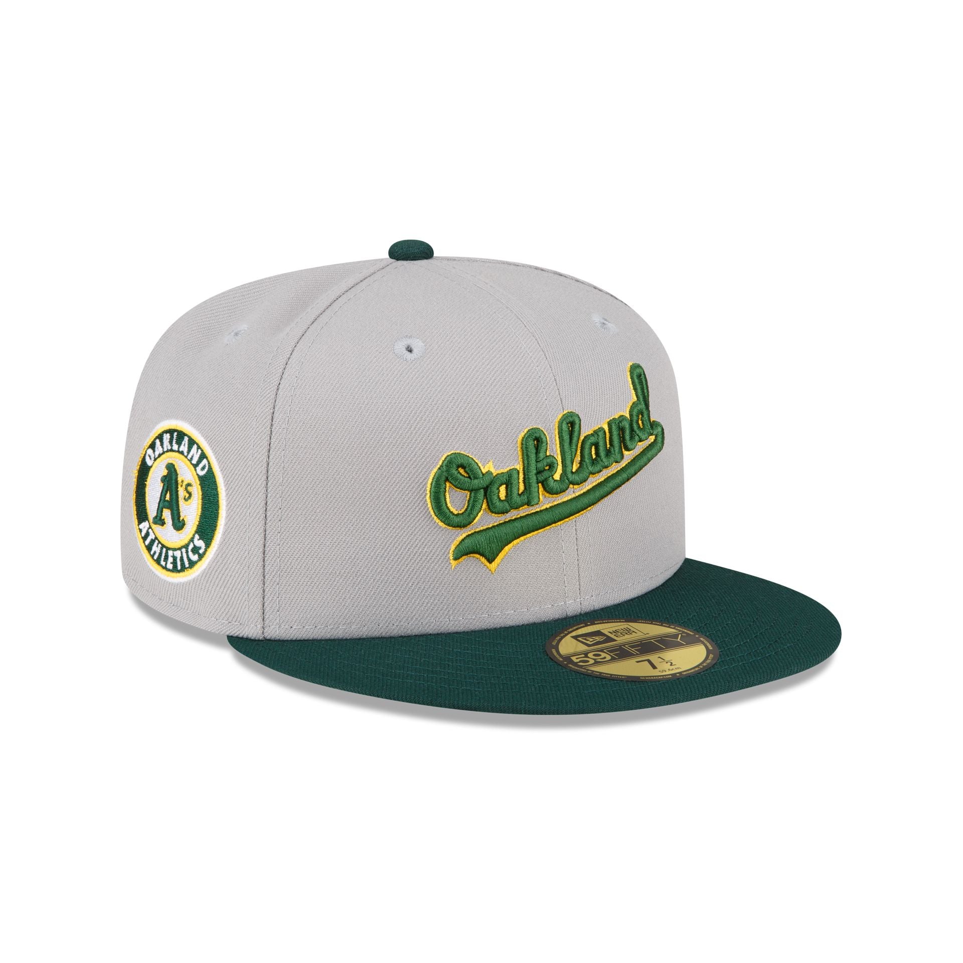Oakland Athletics City Icon Chrome White 59FIFTY Fitted Cap