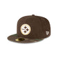 Just Caps Brown Camo Pittsburgh Steelers 59FIFTY Fitted Hat