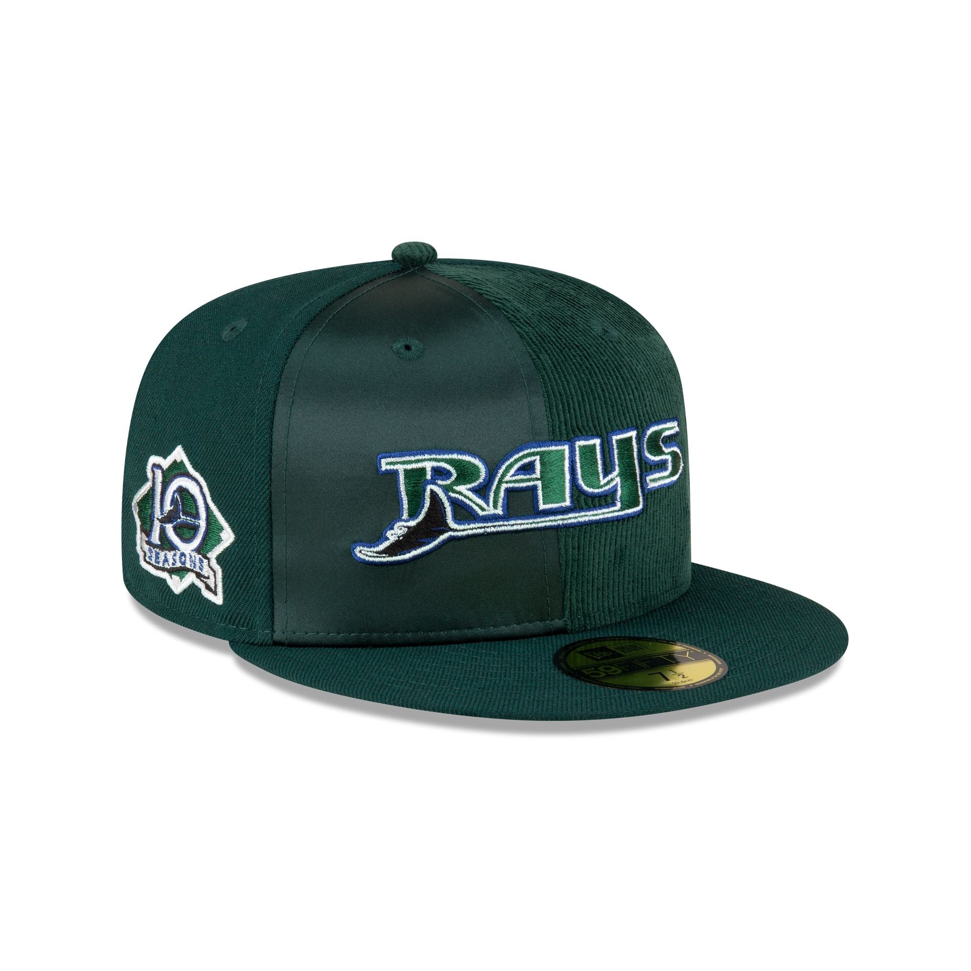 Just Caps Tri-Panel Tampa Bay Rays 59FIFTY Fitted Hat – New Era Cap
