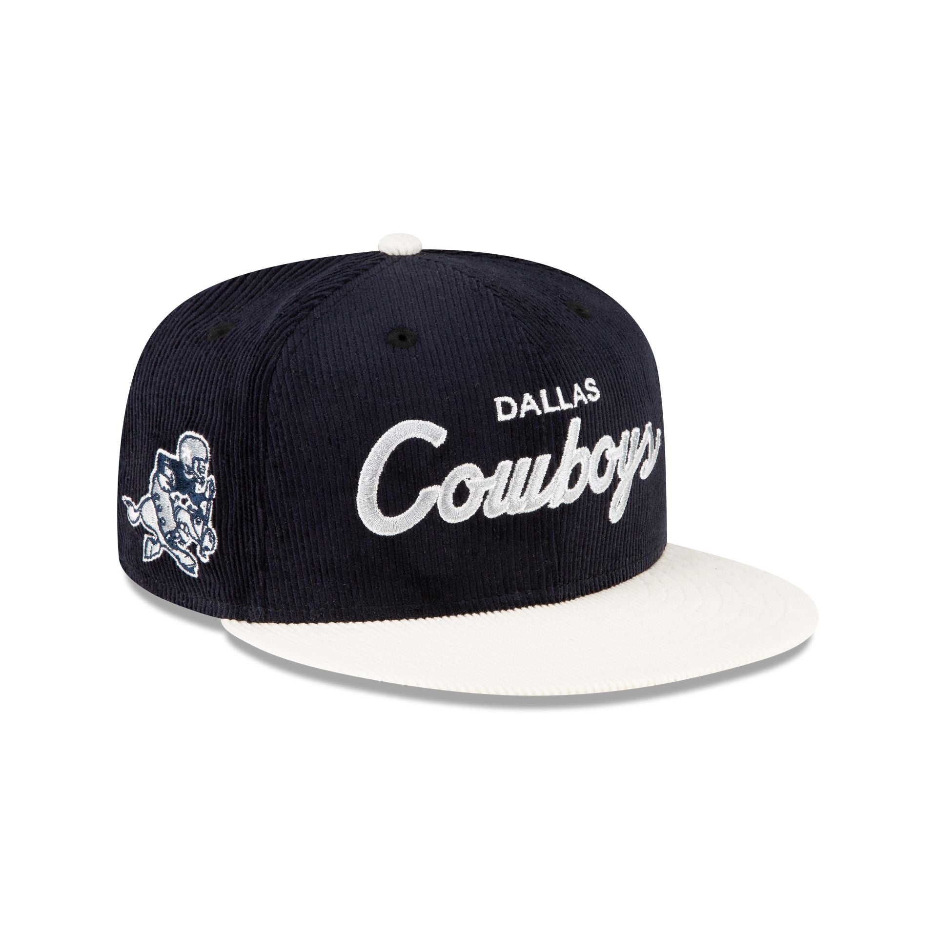 Just Caps Team Cord Dallas Cowboys 59FIFTY Fitted Hat, Blue - Size: 7 1/8, NFL by New Era