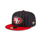 Just Caps Pinstripe San Francisco 49ers 59FIFTY Fitted Hat