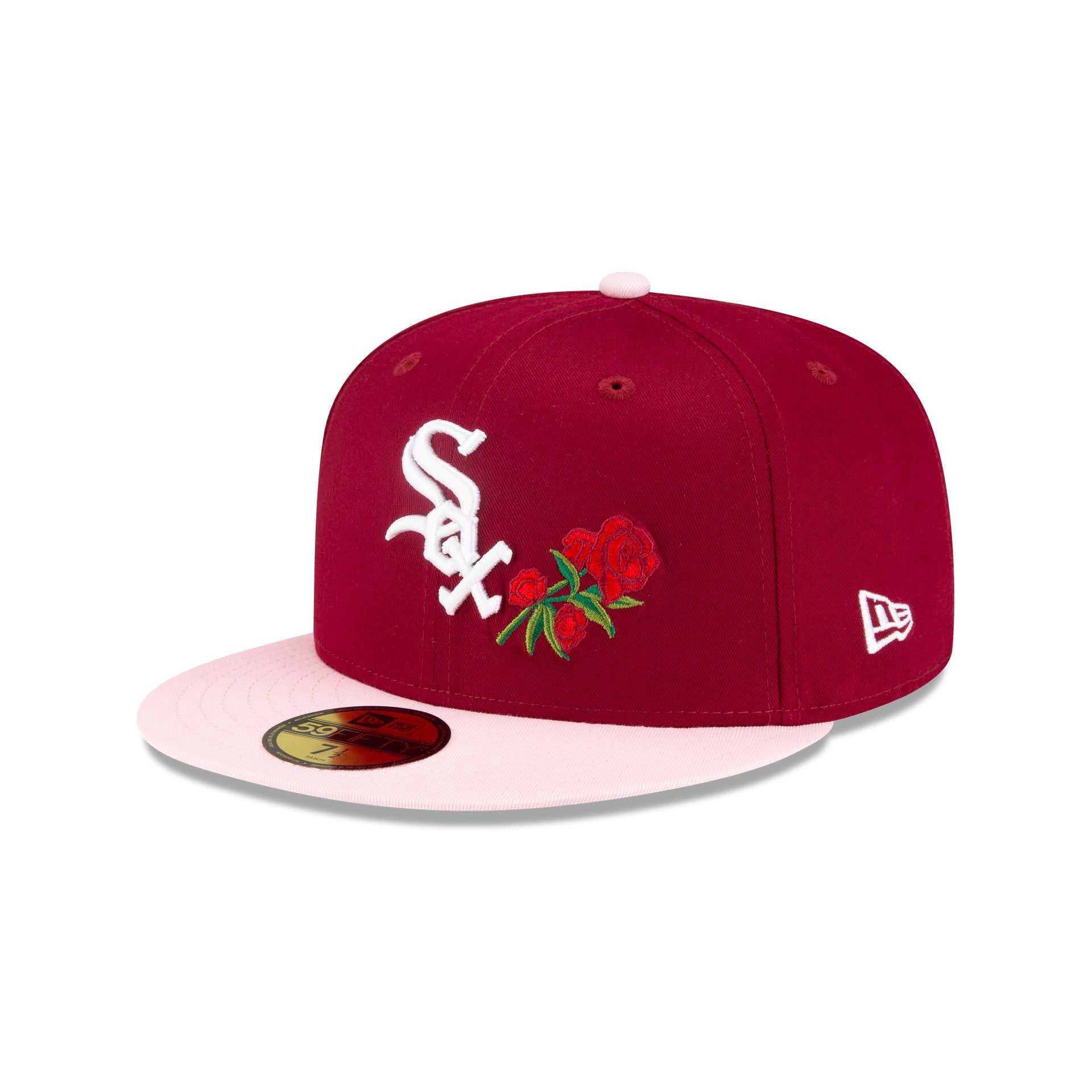 Just Caps Rose Flower Chicago White Sox 59FIFTY Fitted Hat New Era Cap