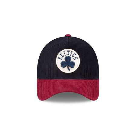 Boston Celtics Navy Corduroy 9FORTY A-Frame Snapback Hat