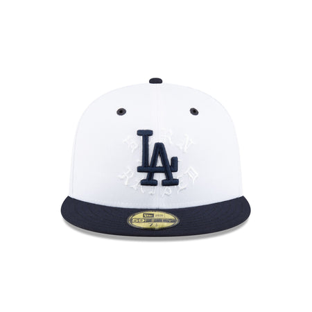 Born X Raised Los Angeles Dodgers White 59FIFTY Fitted Hat