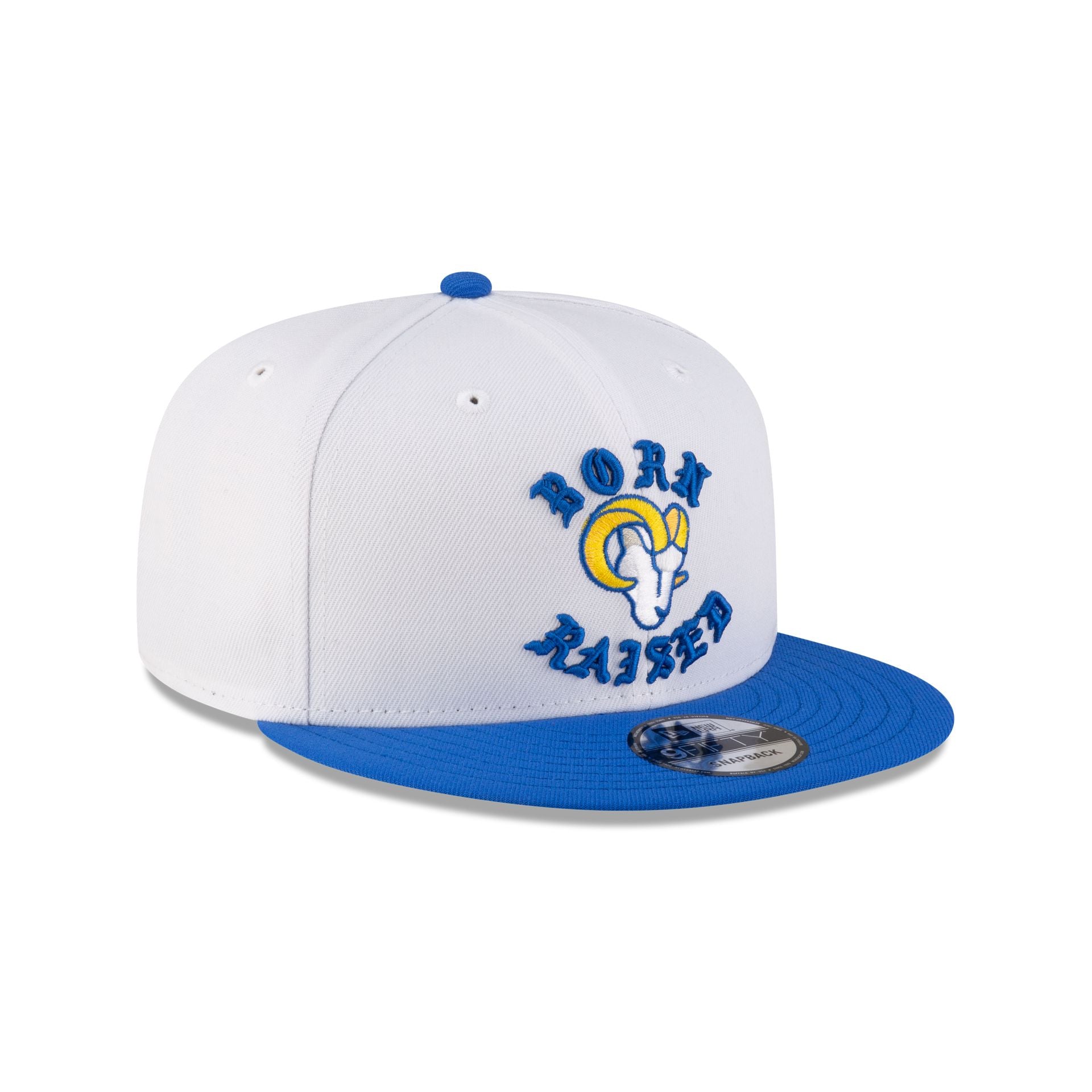 Born x Raised Los Angeles Rams White 9FIFTY Snapback – New Era Cap