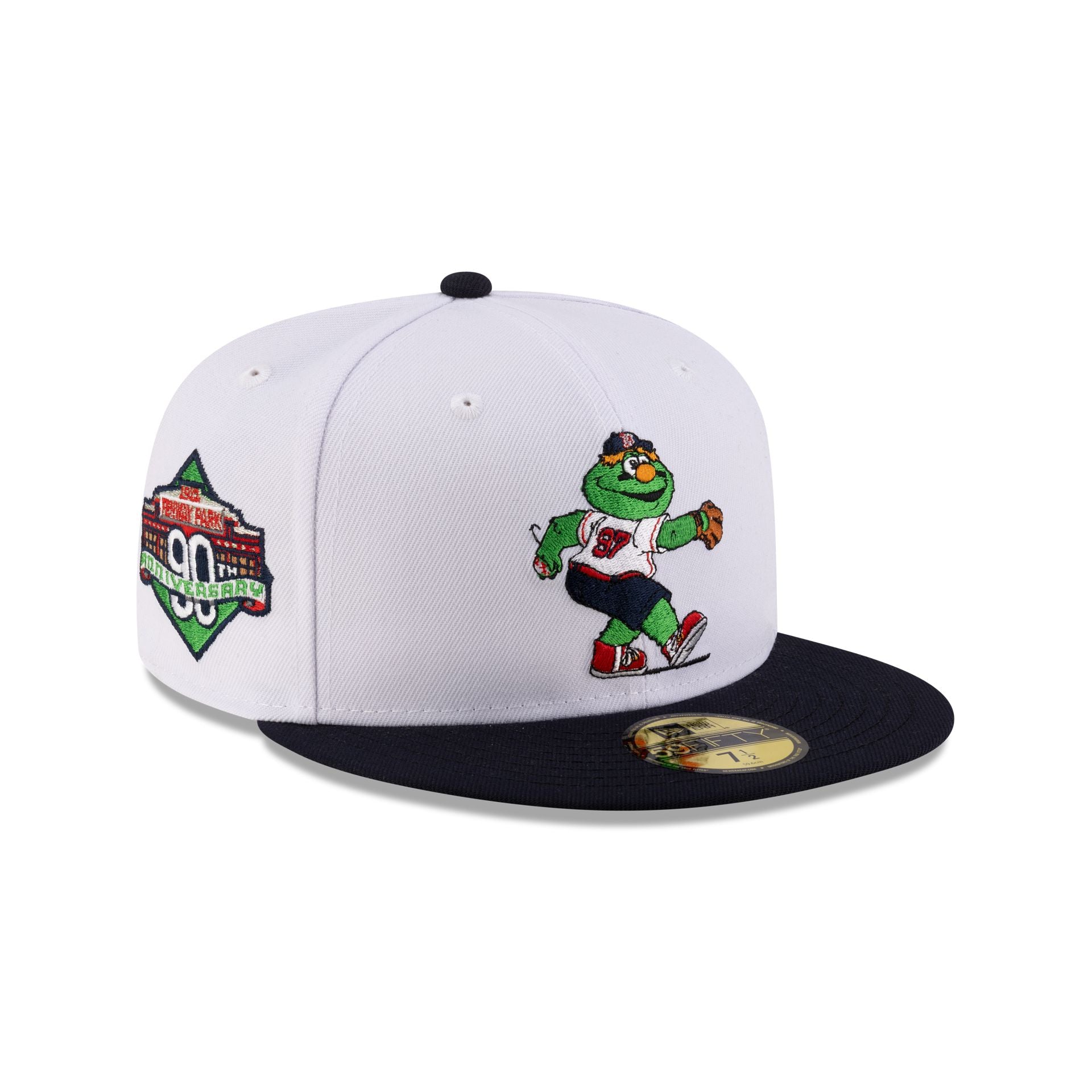 Boston Red Sox Mascot White 59FIFTY Fitted Hat – New Era Cap display picture 1